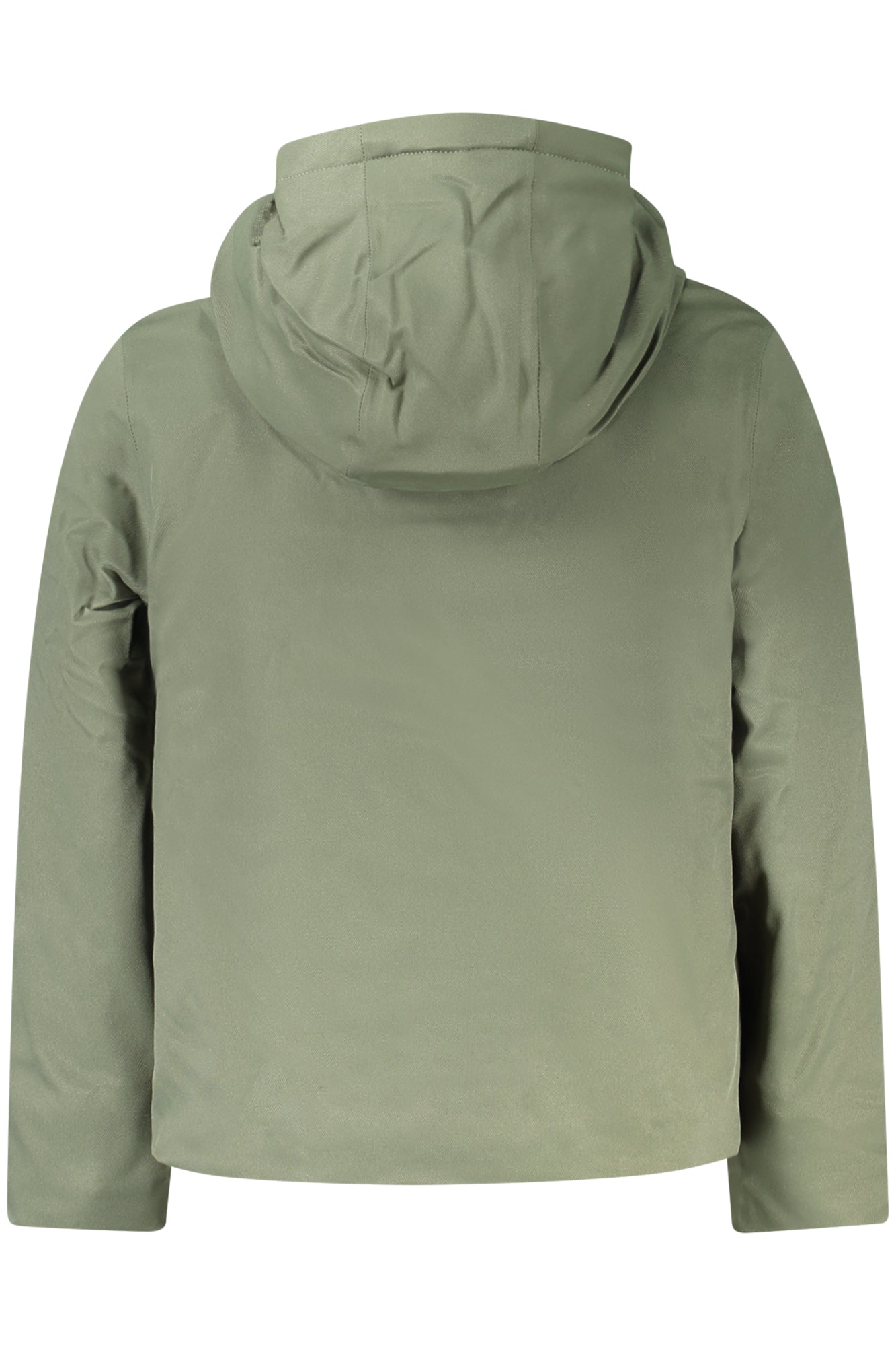 K1128FWPJACKOTWILL_VEAL7 – Grüne Kinderjacke mit Kapuze, Marmottenfell und Reißverschluss – Größe: 4A, 6A, 10A, 14A, 12A, 8A – Farbe: Verde