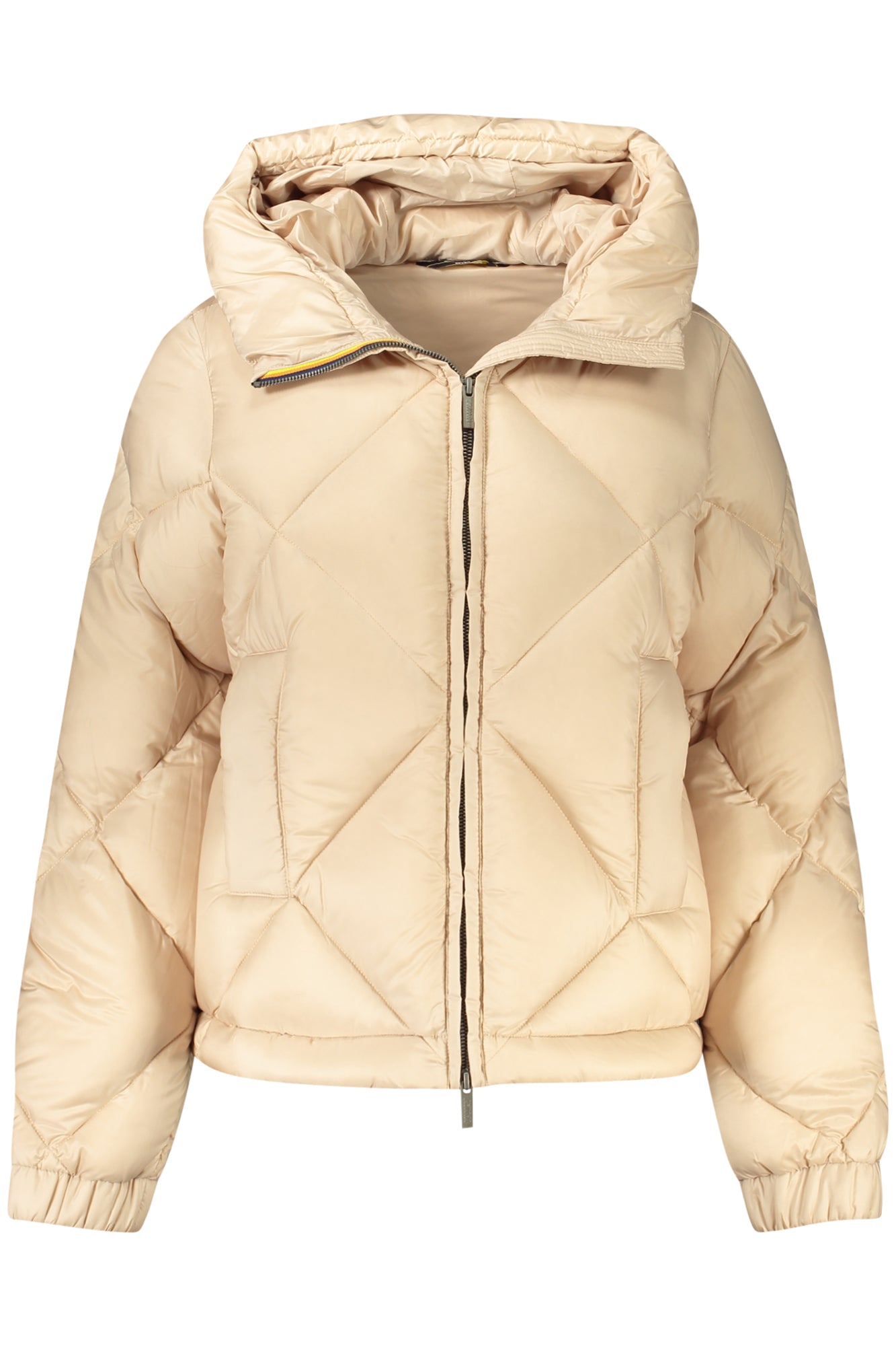 K7132DWNINEVSUPERLIGHTTHERM_BEAR8 – Beige Damenjacke mit Kapuze und Kontrastdetails, vielseitig und stylish – Größe: S, M, L – Farbe: Beige