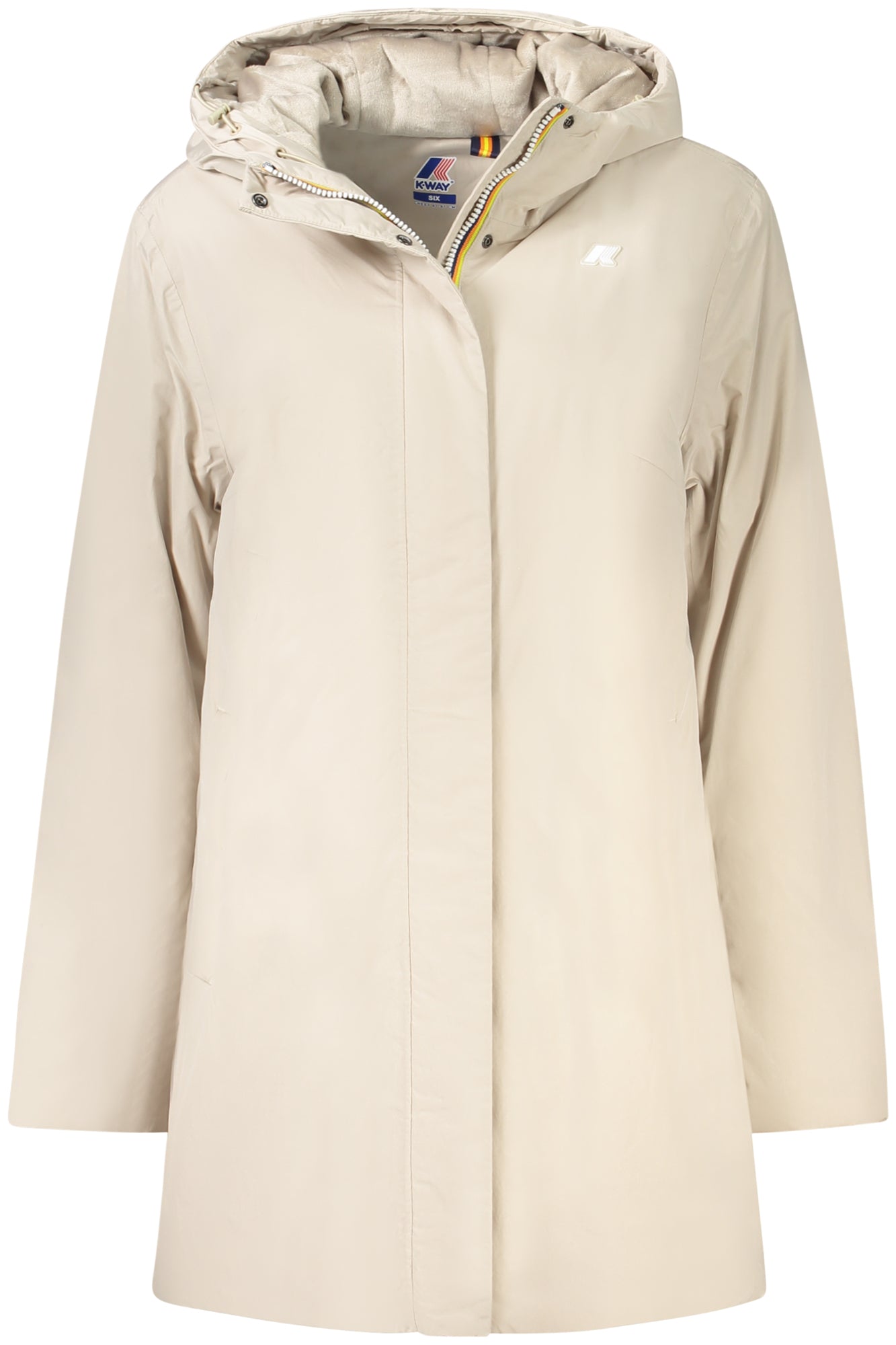 K71326WSOPHIESOFTTOUCHMARMOTTA_BEATY – Elegante Damenjacke Beige mit Kapuze & Kunstfell für Komfort – Größe: S, L, XS – Farbe: Beige