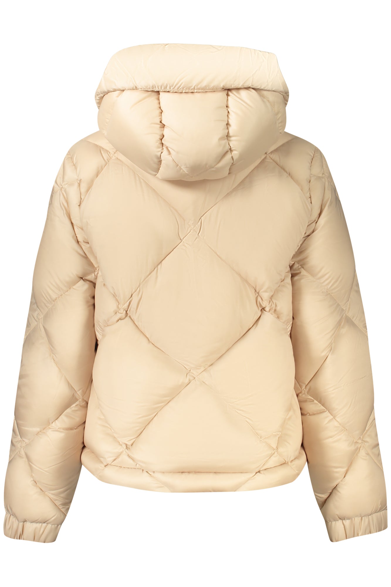 K7132DWNINEVSUPERLIGHTTHERM_BEAR8 – Beige Damenjacke mit Kapuze und Kontrastdetails, vielseitig und stylish – Größe: S, M, L – Farbe: Beige