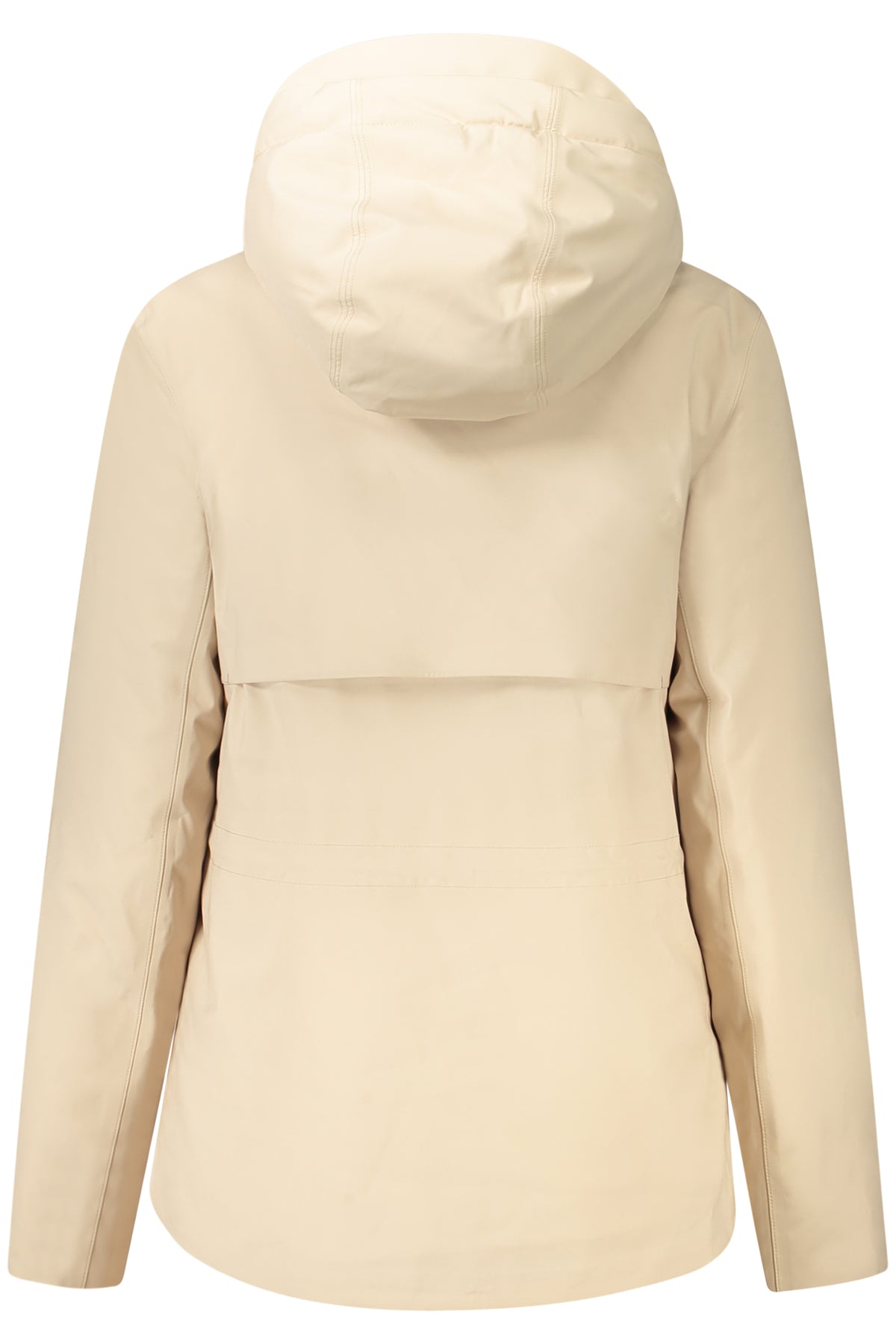 K5136EWDORELBONDEDPADDED_BEAR8 – Beige Damenjacke mit Kapuze und Kontrastdetails – Perfekt für Wind & Wetter – Größe: L, S, M – Farbe: Beige