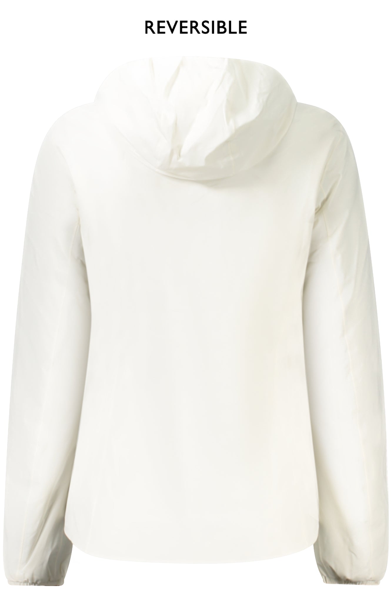 K6128TWLILYSTWARMDOUBLE_BIALF – Wendbare Damenjacke in Weiß/Schwarz mit Kapuze & Taschen – Größe: S, M, L, XL, XS – Farbe: Bianco