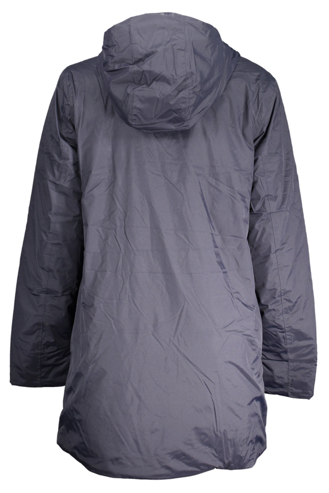 K31253WSOPHIE_BLAL9 – Langärmlige blaue Damenjacke mit Kapuze und Kontrastdetails – Größe: XS – Farbe: Blu