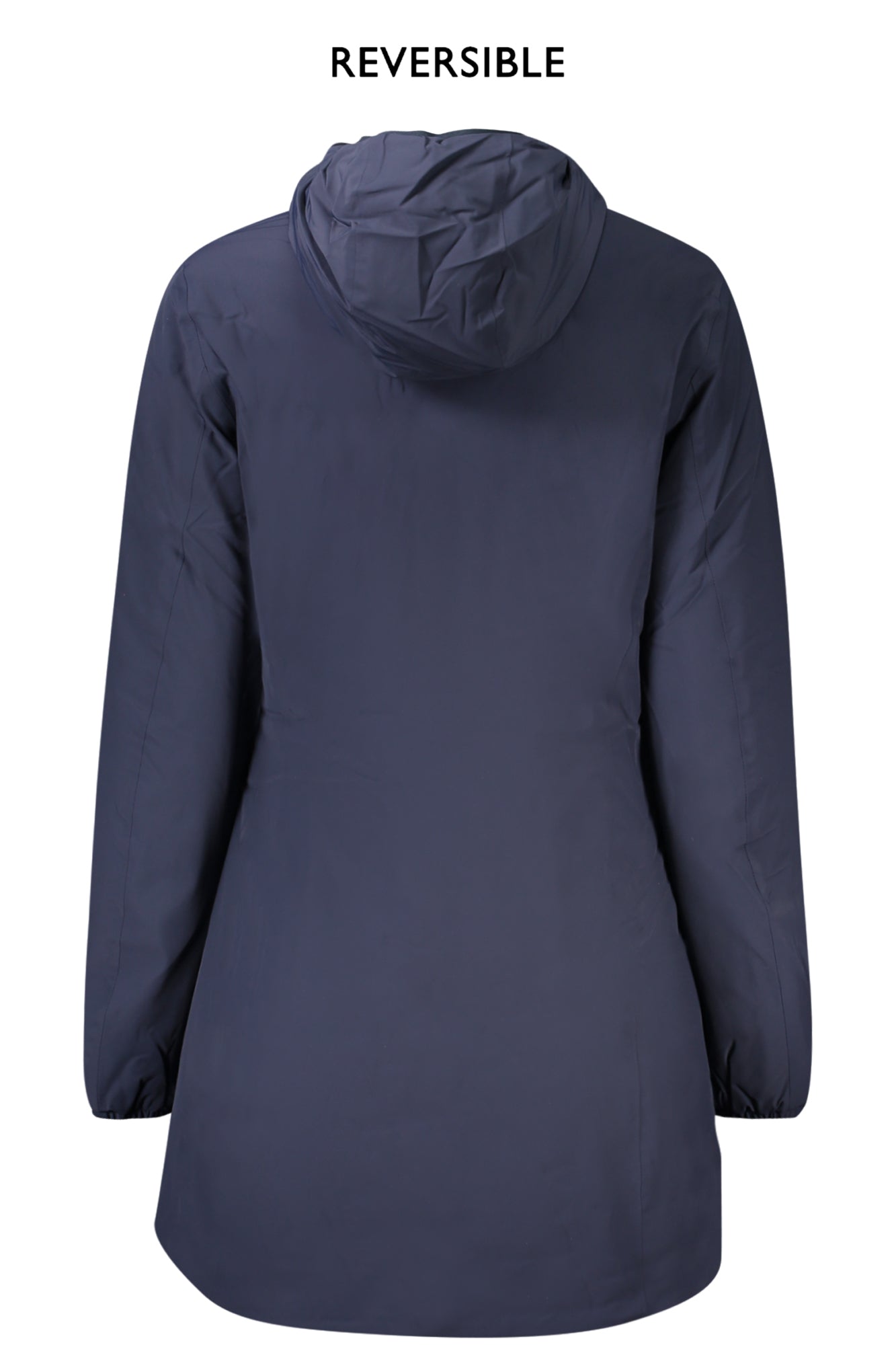 K6128UWDENISESTWARMDOUBLE_BLATJ – Wendbare Damenjacke - Blau/Beige, Kapuze, Taschen, Reißverschluss – Größe: XS, S, M, L, XL – Farbe: Blu