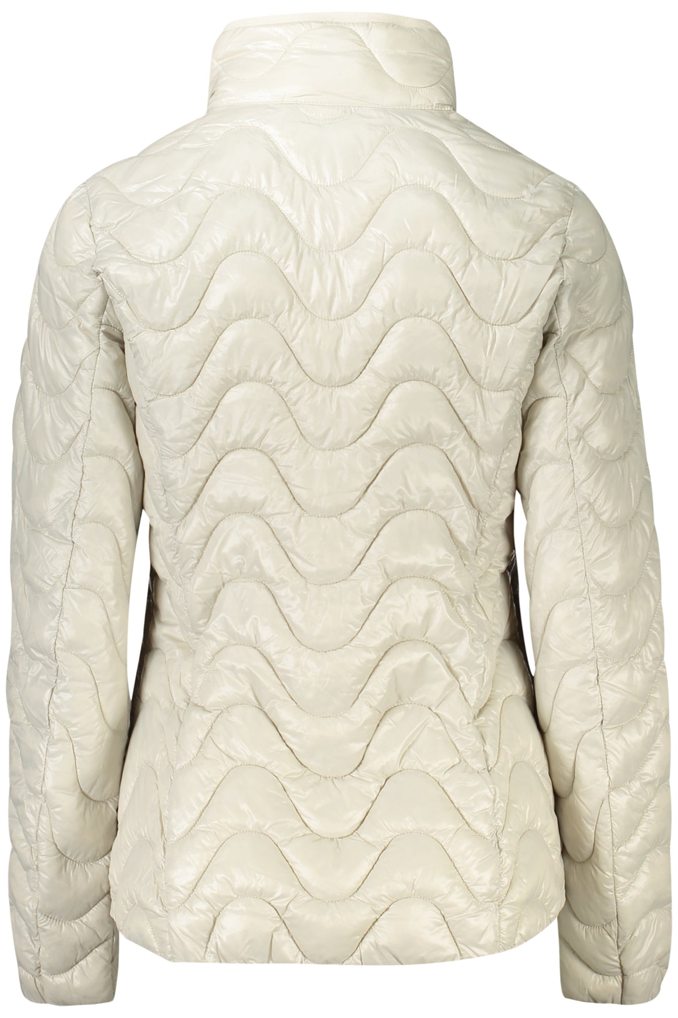 K4112TWVIOLETTE_GR634 – Graue Damen-Daunenjacke mit Applikation – Warm & Stilvoll – Größe: S, M, XL – Farbe: Grigio