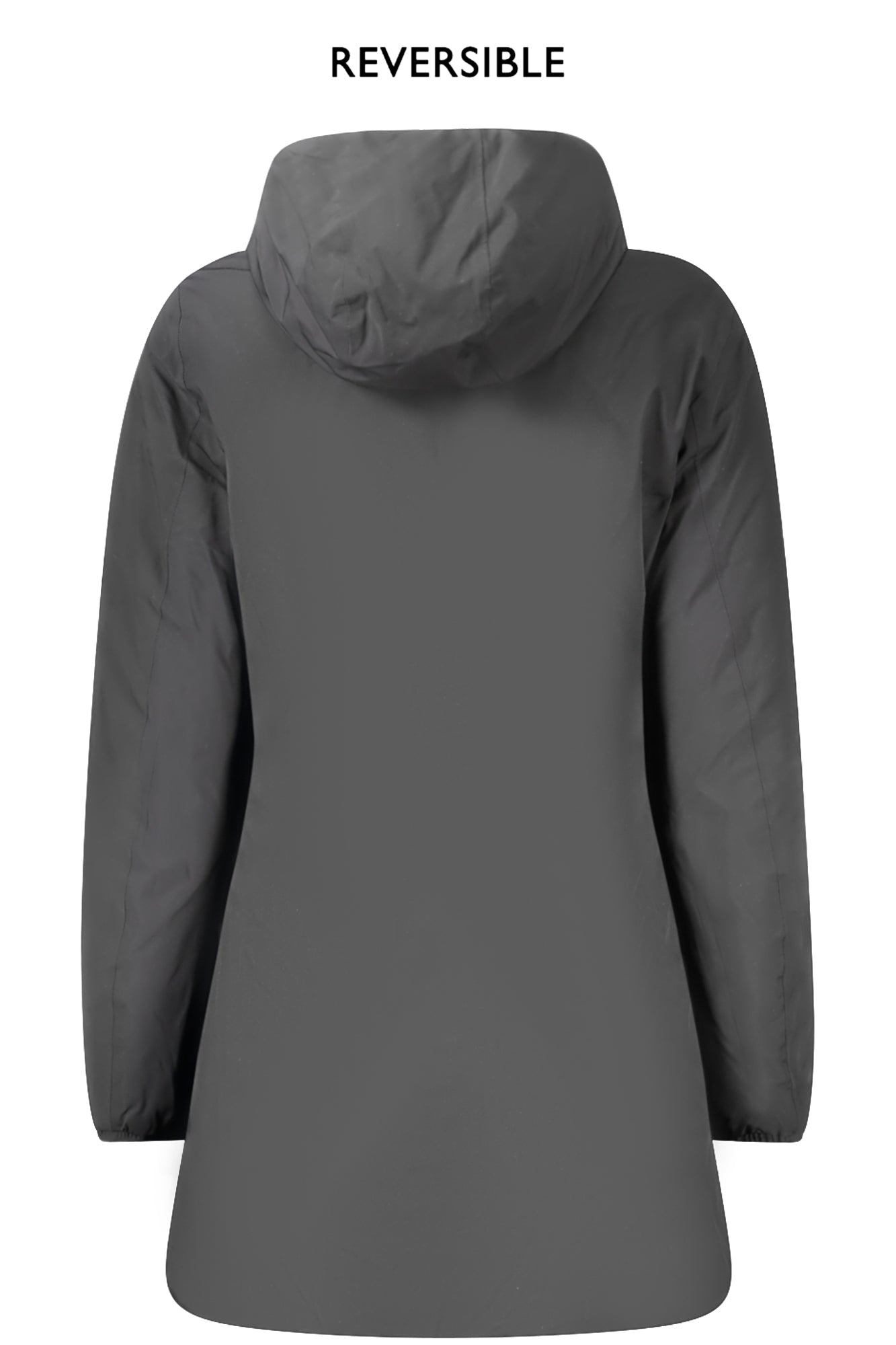 K6128UWDENISESTWARMDOUBLE_NEA3C – Wendbare Damenjacke Schwarz/Blau mit Kapuze und Taschen – Größe: L, XL, M, S – Farbe: Nero