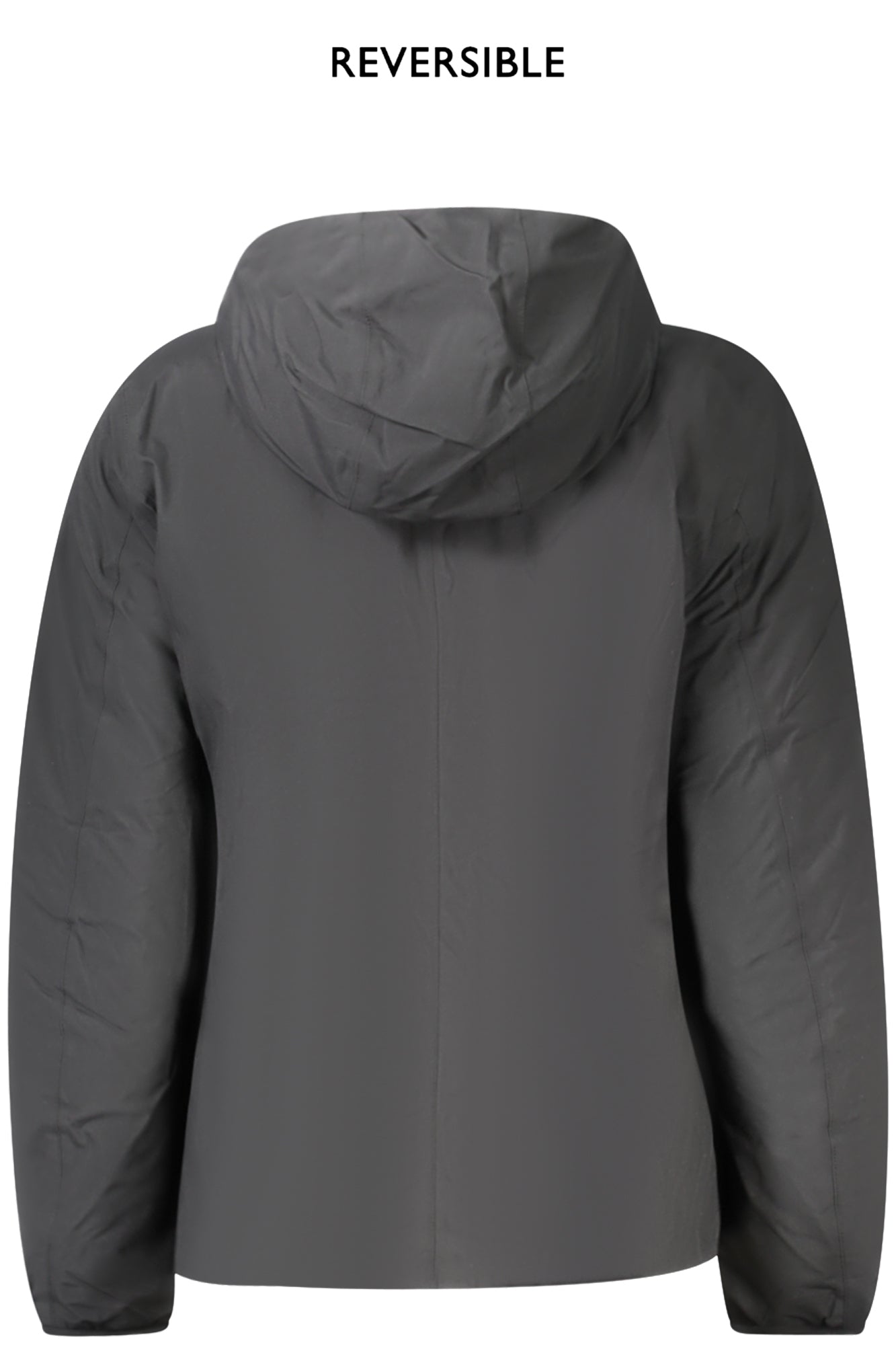 K8127XWGMUKLASSIC_NEALR – Wendbare Damenjacke mit Kapuze: Stilvolle Schwarz-Weiß-Option – Größe: S, L, M, XL – Farbe: Nero