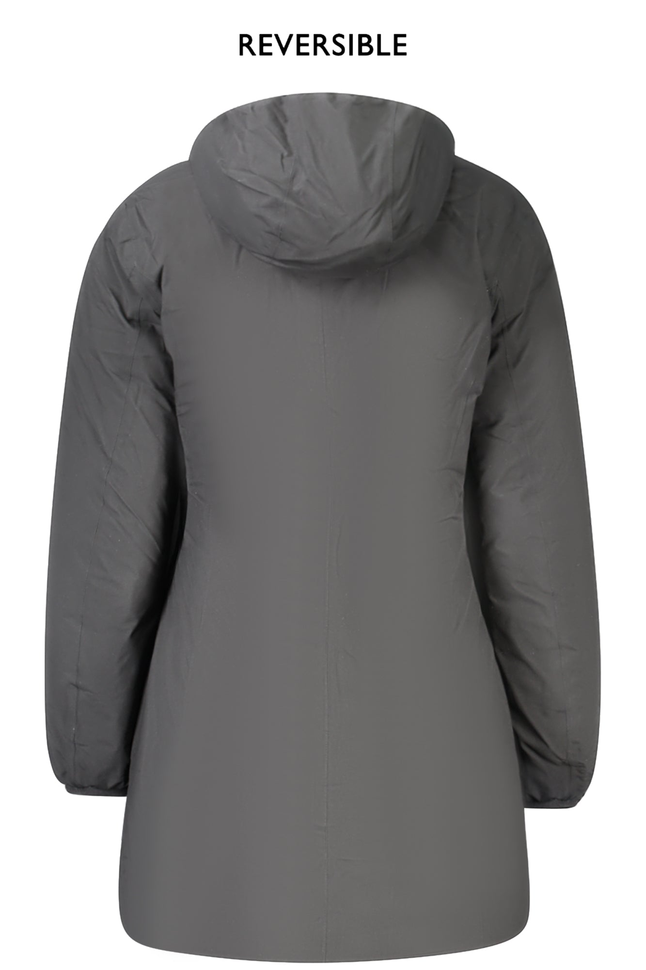 K8134CWDENISESTTHERMODOUBLE_NEAU7 – Wendbare Damenjacke Schwarz/Beige mit Kapuze und Taschen – Größe: S, L, M, XL – Farbe: Nero