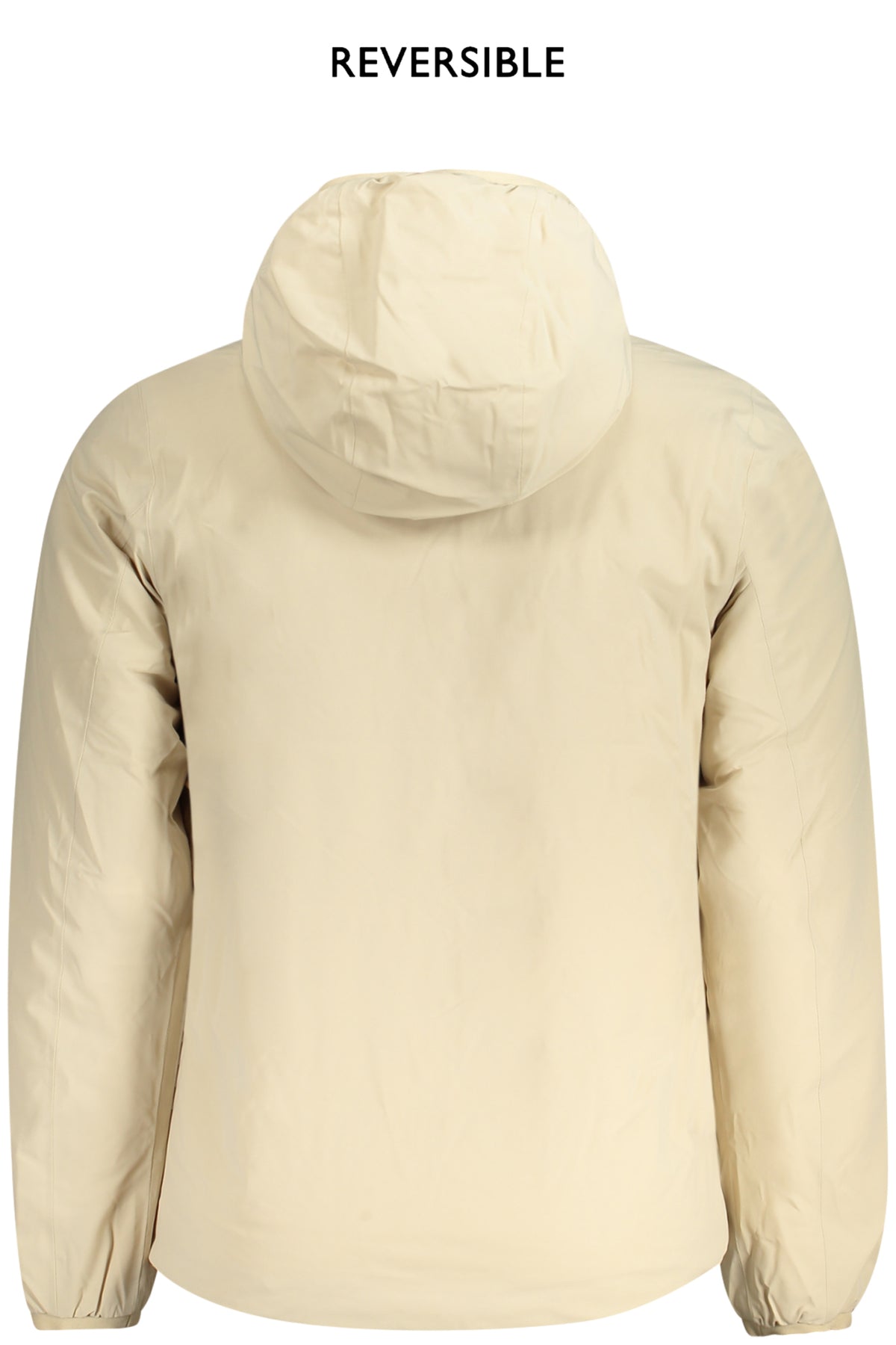 K6128VWJACKSTWARMDOUBLE_BEASA – Wendbare Herrenjacke Beige/Ockergelb mit Kapuze und Taschen – Größe: S, M, L, XL, 2XL – Farbe: Beige