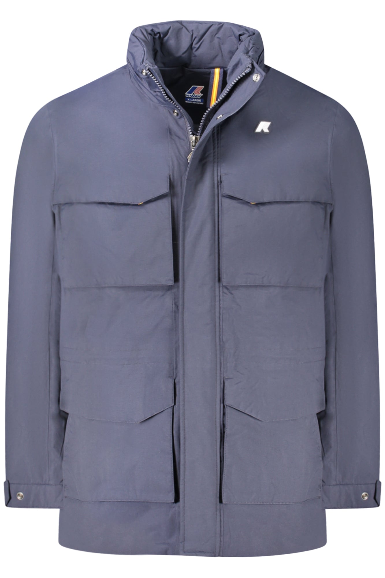 K31354WMANPHYWARMOTTOMAN_BLK89 – Blaue Herrenjacke mit abnehmbarer Kapuze und vielen Taschen – Größe: 2XL, L, XL – Farbe: Blu