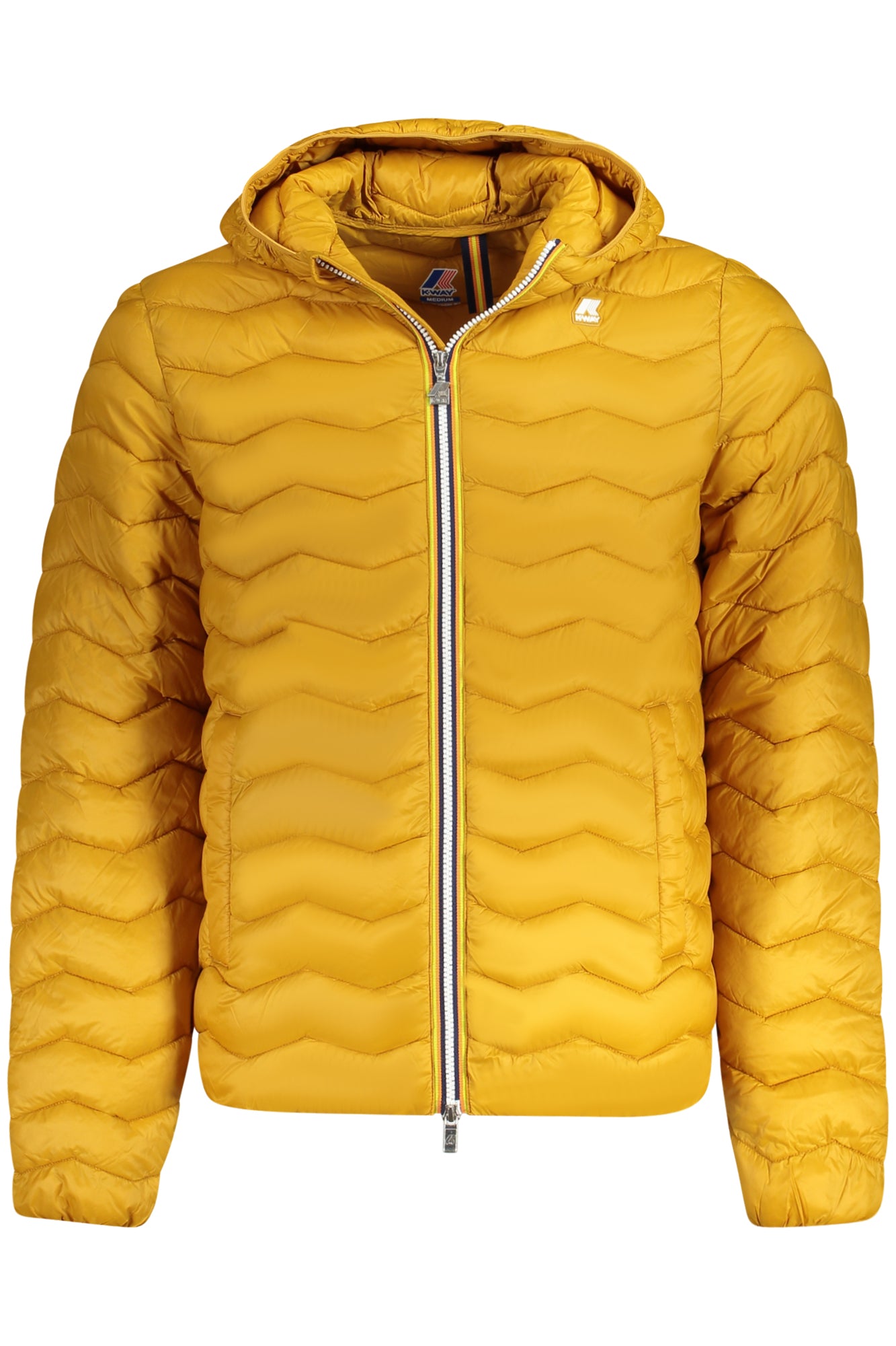 K6121HWJACK_GIXGK – Gelbe Herrenjacke mit Kapuze: Nachhaltig, warm, sportlich & modern – Größe: S, XL, M – Farbe: Giallo