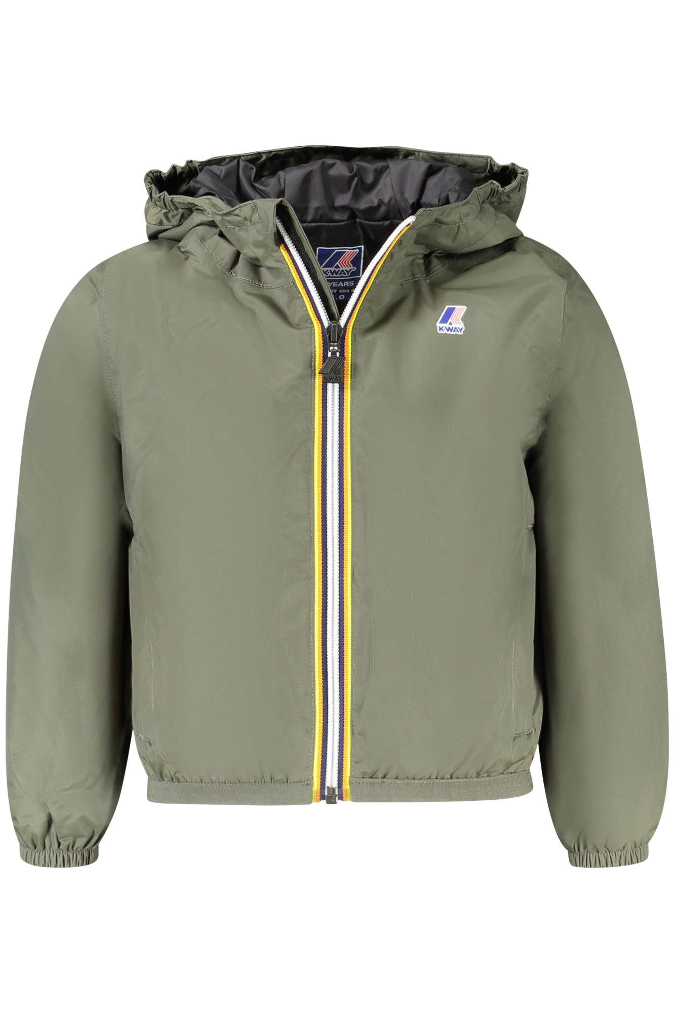 K6121EWPLEVRAI3.0CLAUDE_VEWMR – Grüne Herrenjacke mit Kapuze und Reißverschluss – Stilvolle Details – Größe: 4A, 6A, 14A, 8A, 10A, 12A – Farbe: Verde