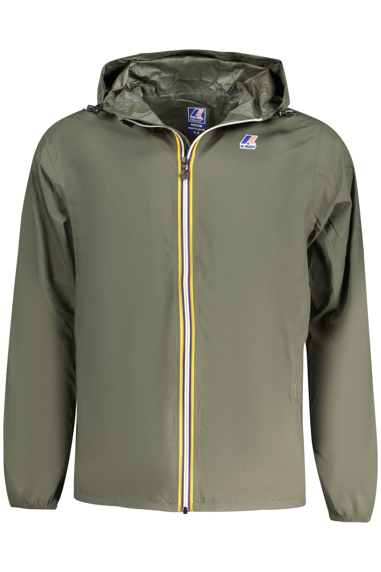 K2123ZWLEVRAI40CLAUDE_VEWMR – Wasserfeste Herrenjacke in Grün mit Kapuze & Kontrastdetails – Größe: S, M, L, XL – Farbe: Verde