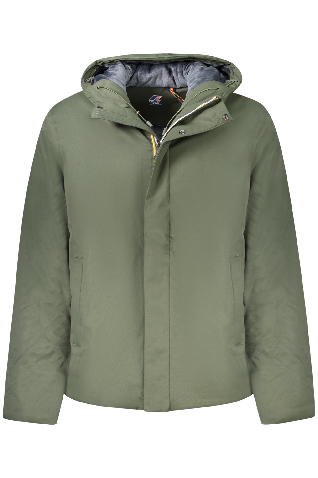 K8133DWJACKOTWILLMARMOTTA_VEAL7 – Herrenjacke in Grün mit Kapuze und Kunstpelzfutter – Größe: XL, M, L – Farbe: Verde