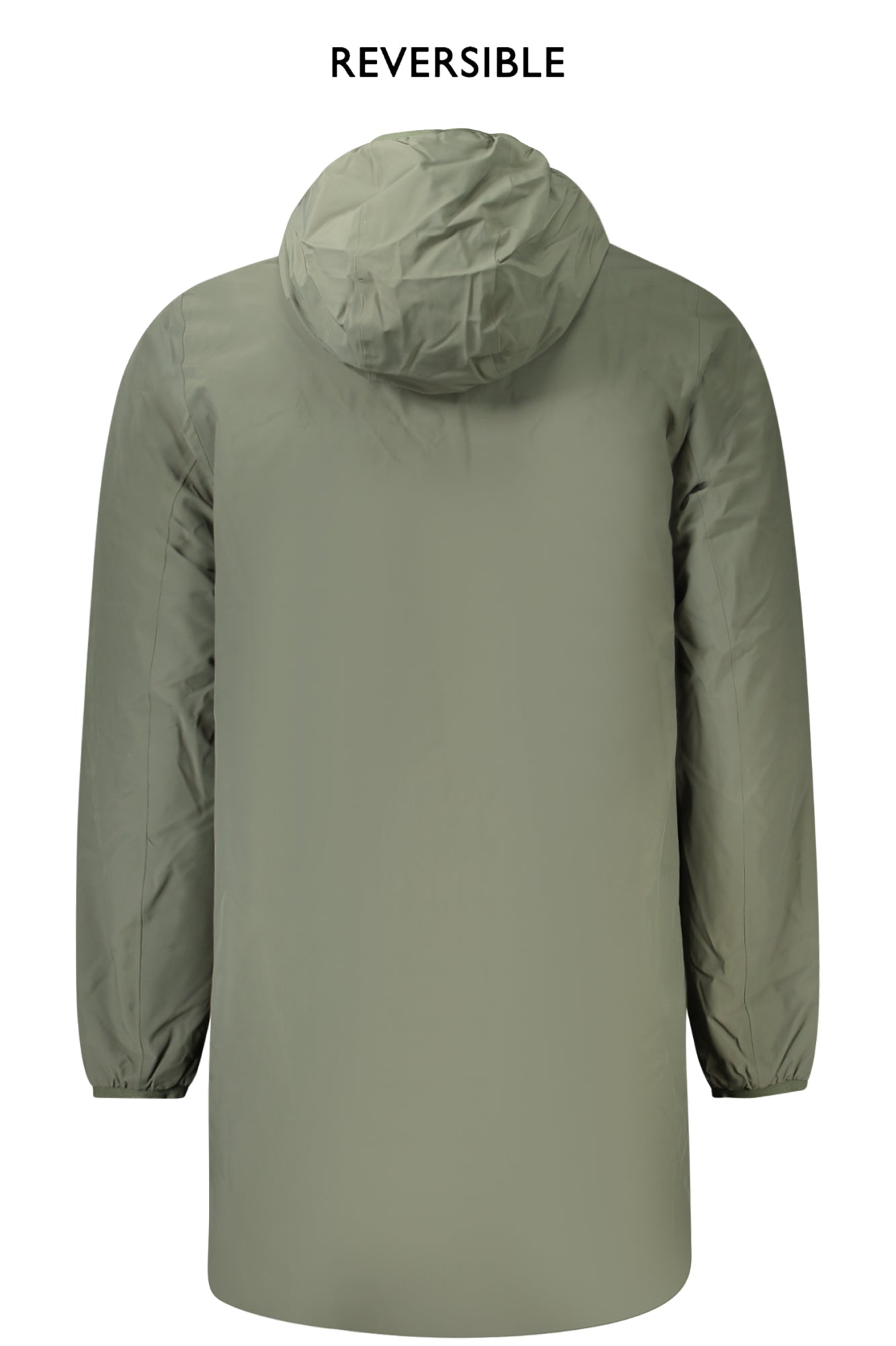K6128WWJACOBSTWARMDOUBLE_VEASB – Wattierte Herrenjacke grün/beige mit Kapuze – Reversibel und stilvoll – Größe: M, L, XL, 2XL, S – Farbe: Verde