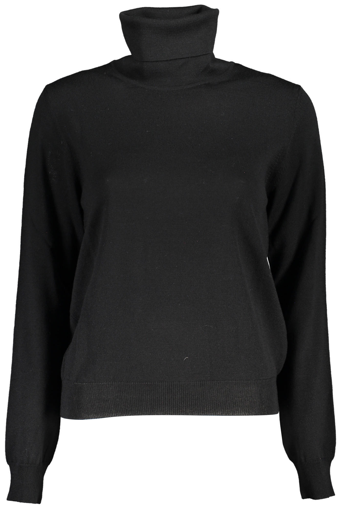 K2117JW_NERO_USY-BLACK – Stylischer Damen Rollkragenpullover in Schwarz - Perfekt für jeden Anlass – Größe: XS – Farbe: Nero