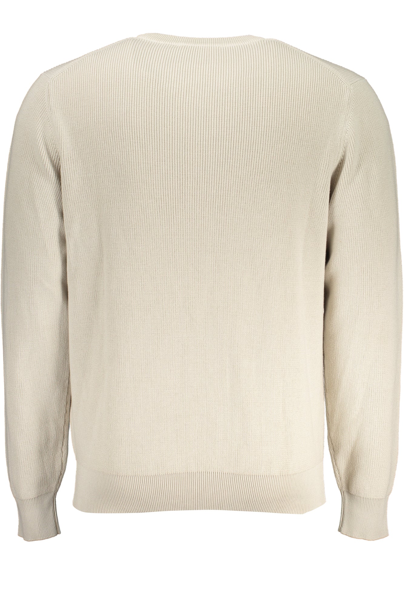K2127EWSEBASTIENCOTTONHCS_BE634 – Beiger Herrenpullover mit Rundhals und Logo-Applikation – Ideal für Herren – Größe: XL, 2XL – Farbe: Beige