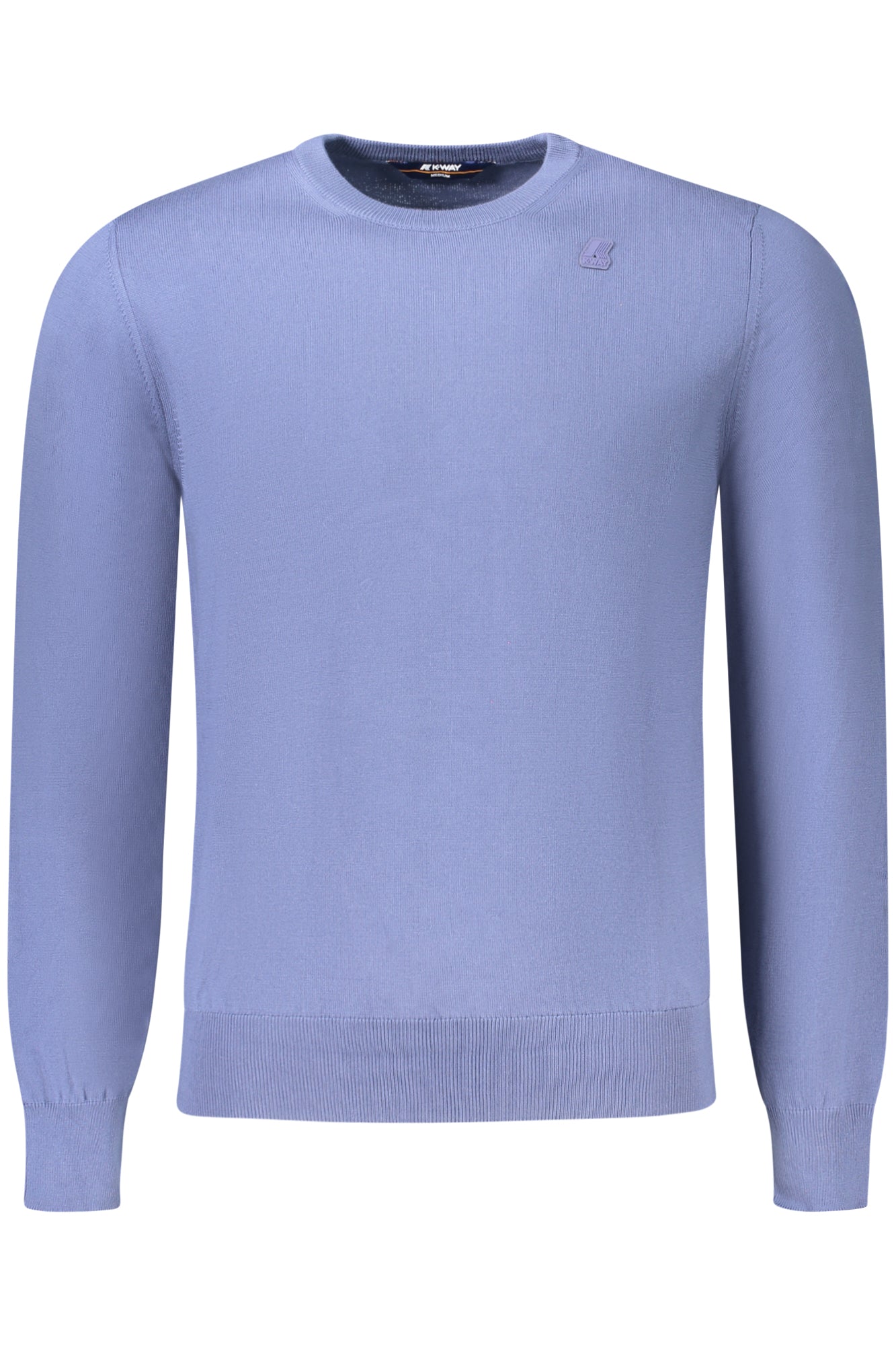 K8122SWSEBASTIENCOTTON_BL732 – Herren Blauer Pullover: Langarmshirt mit Rundhals & Logo Applikation – Größe: S, L, XL, M – Farbe: Blu