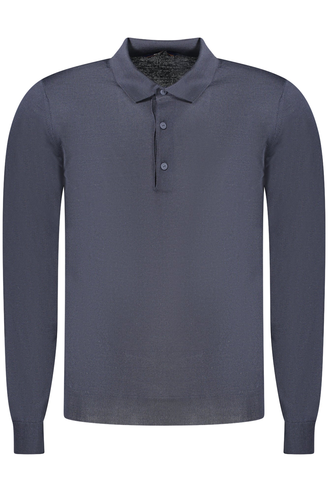 K2131UWREYWOLLMERLINO_BLARS – Blauer Herren Pullover mit 3 Knöpfen und Logo - Langarmshirt – Größe: M, L, XL – Farbe: Blu
