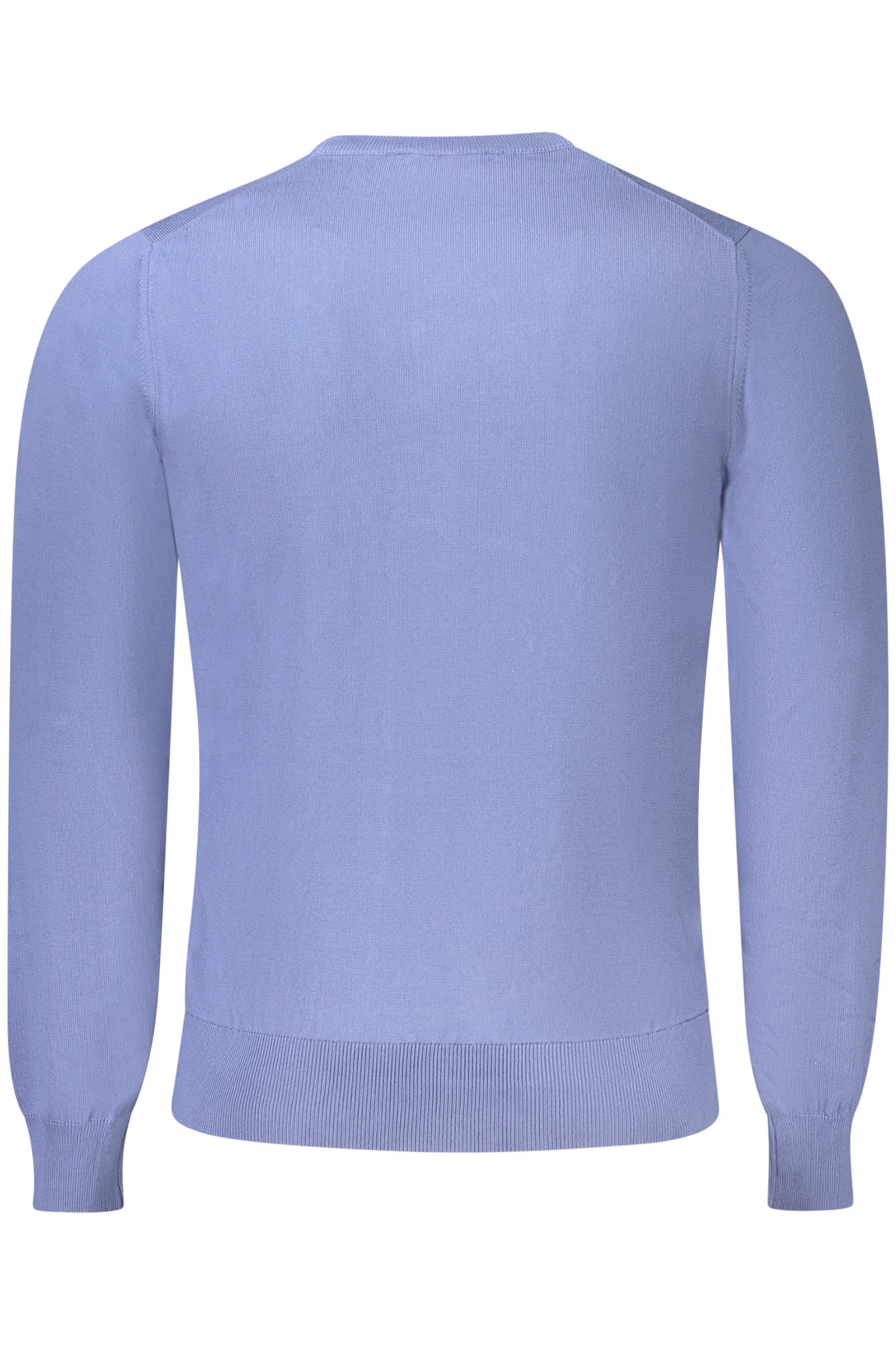 K8122SWSEBASTIENCOTTON_BL732 – Herren Blauer Pullover: Langarmshirt mit Rundhals & Logo Applikation – Größe: S, L, XL, M – Farbe: Blu