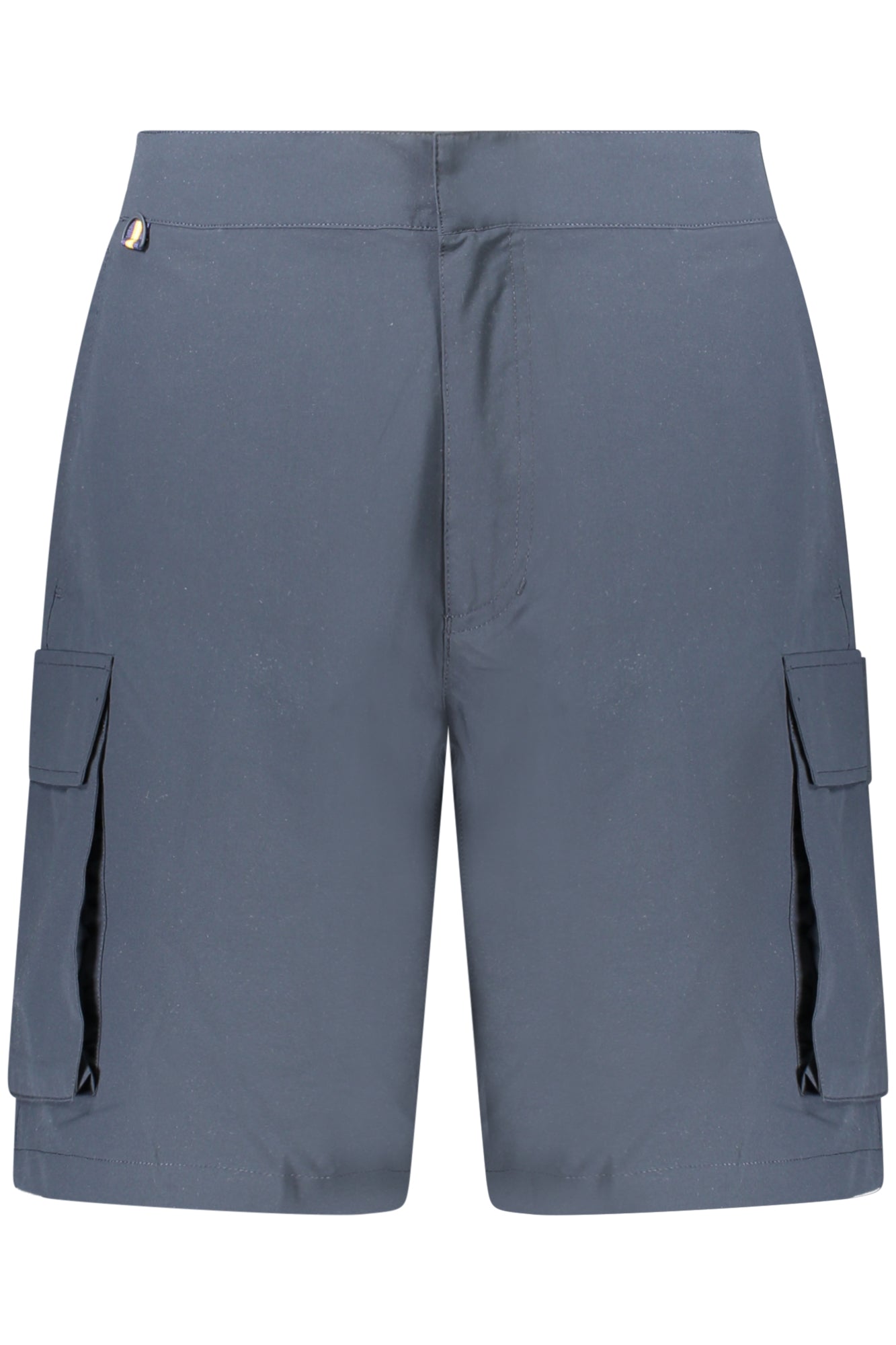K8132BWBASTYEL_BLK89 – Blaue Herren-Bermuda-Shorts mit elastischem Bund und Taschen – Größe: S, M, L, XL, 2XL – Farbe: Blu
