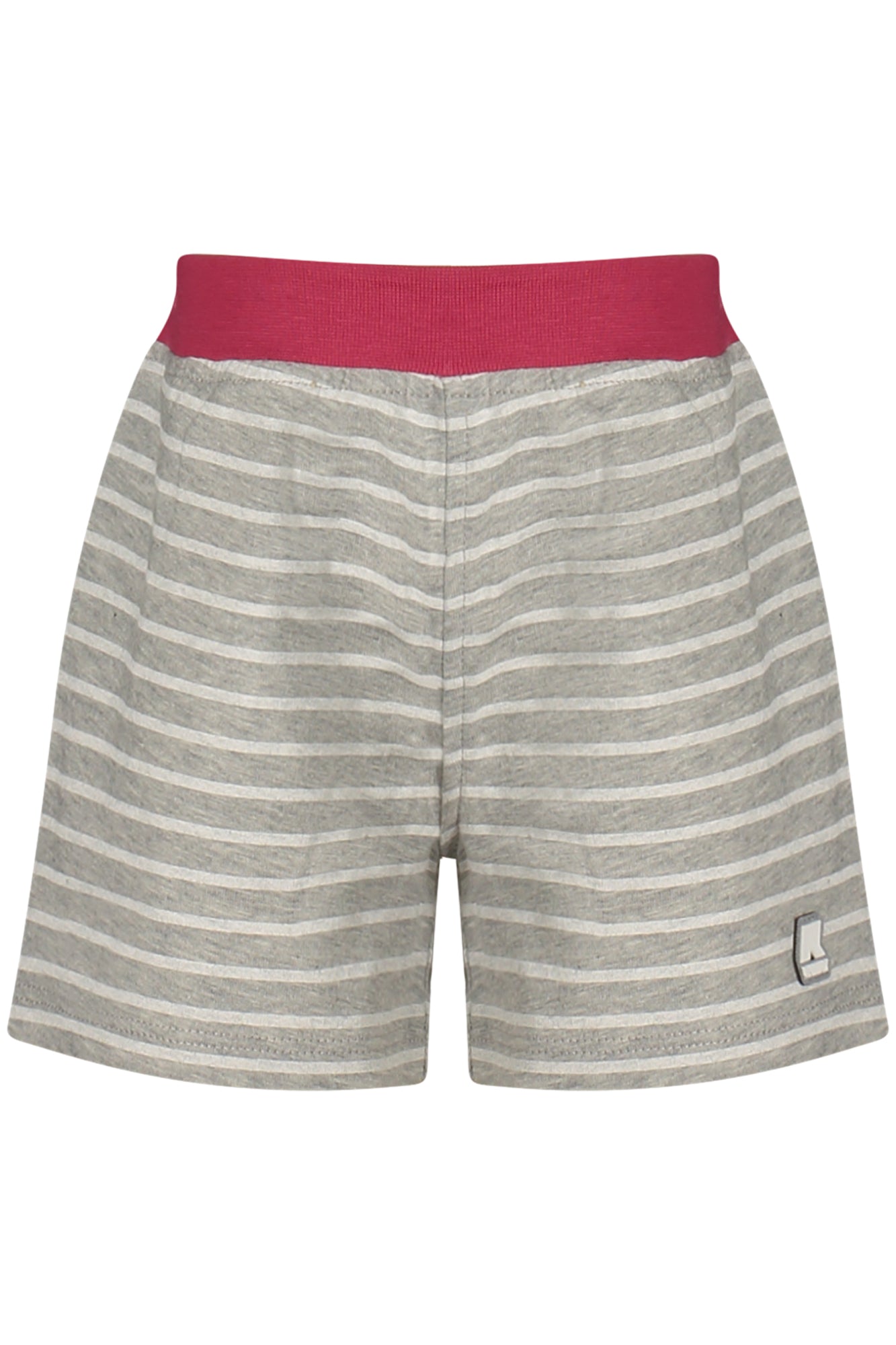 K1141PWENOISETTE_GRAP1 – Stylische Graue Mädchen-Shorts mit Streifen & Elastikbund Online Kaufen – Größe: 24M, 3-6M, 18M, 12M – Farbe: Grigio