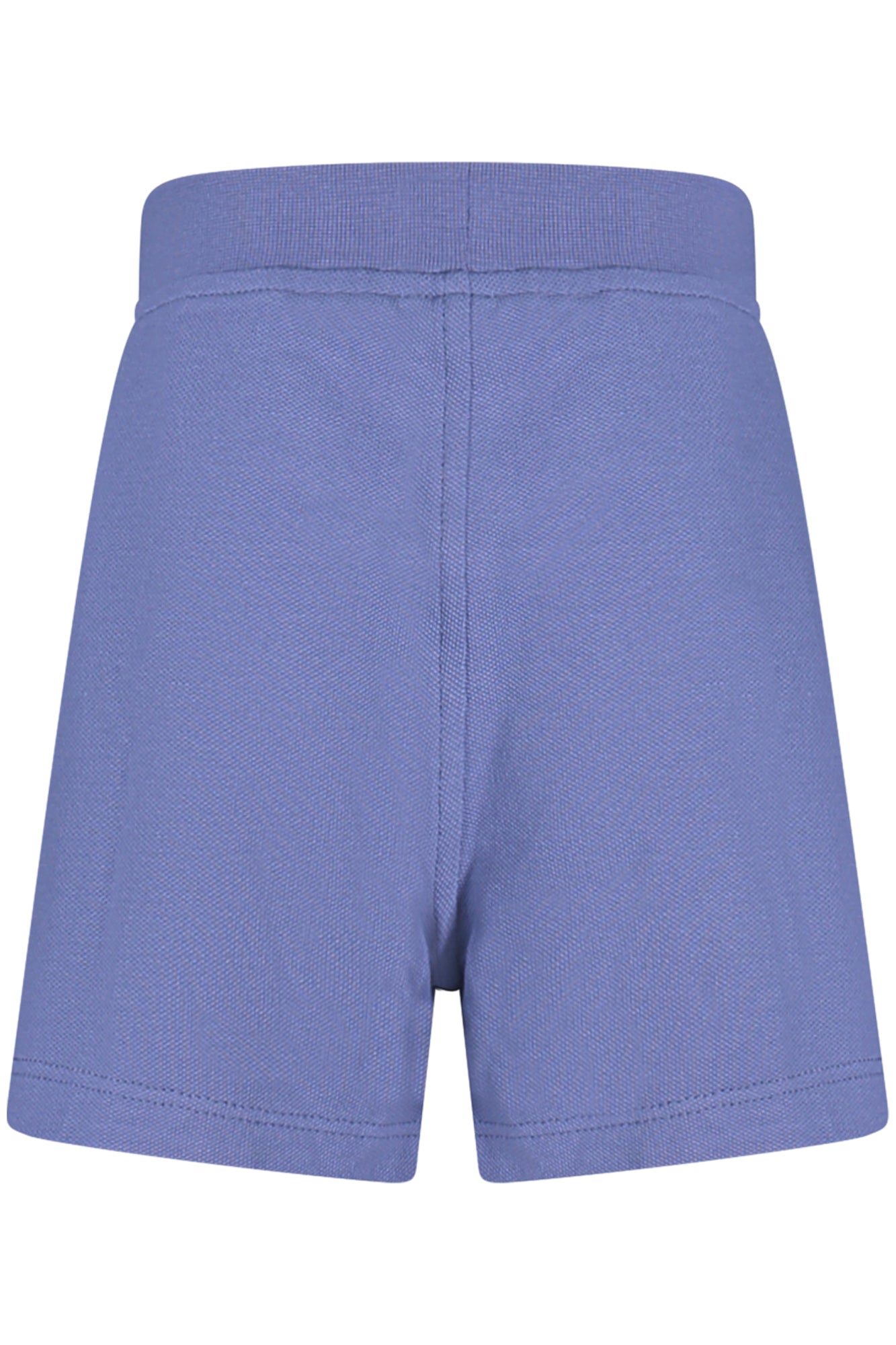 K4121FWENOISETTE_BLP35 – Kinderkurzehose Blau aus Piqué mit Elastikbund und Logo-Applikation – Größe: 24M, 18M, 3-6M, 12M – Farbe: Blu