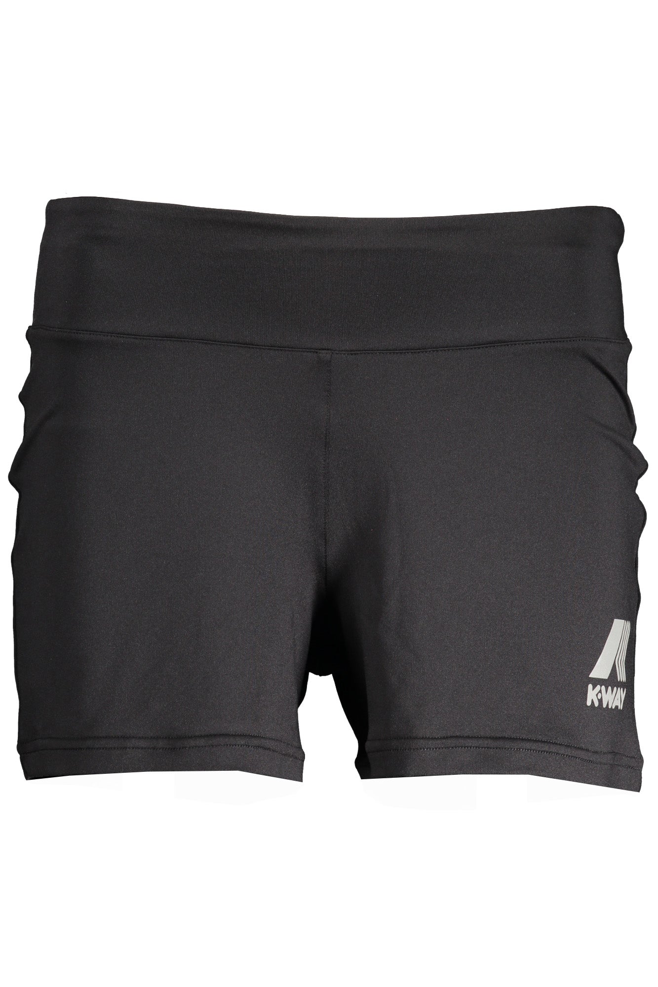 K71263WLIVSHORT_NEUSY – Kurze technische Damenhose in Schwarz mit Rückentasche & Reflexion – Größe: XL – Farbe: Nero