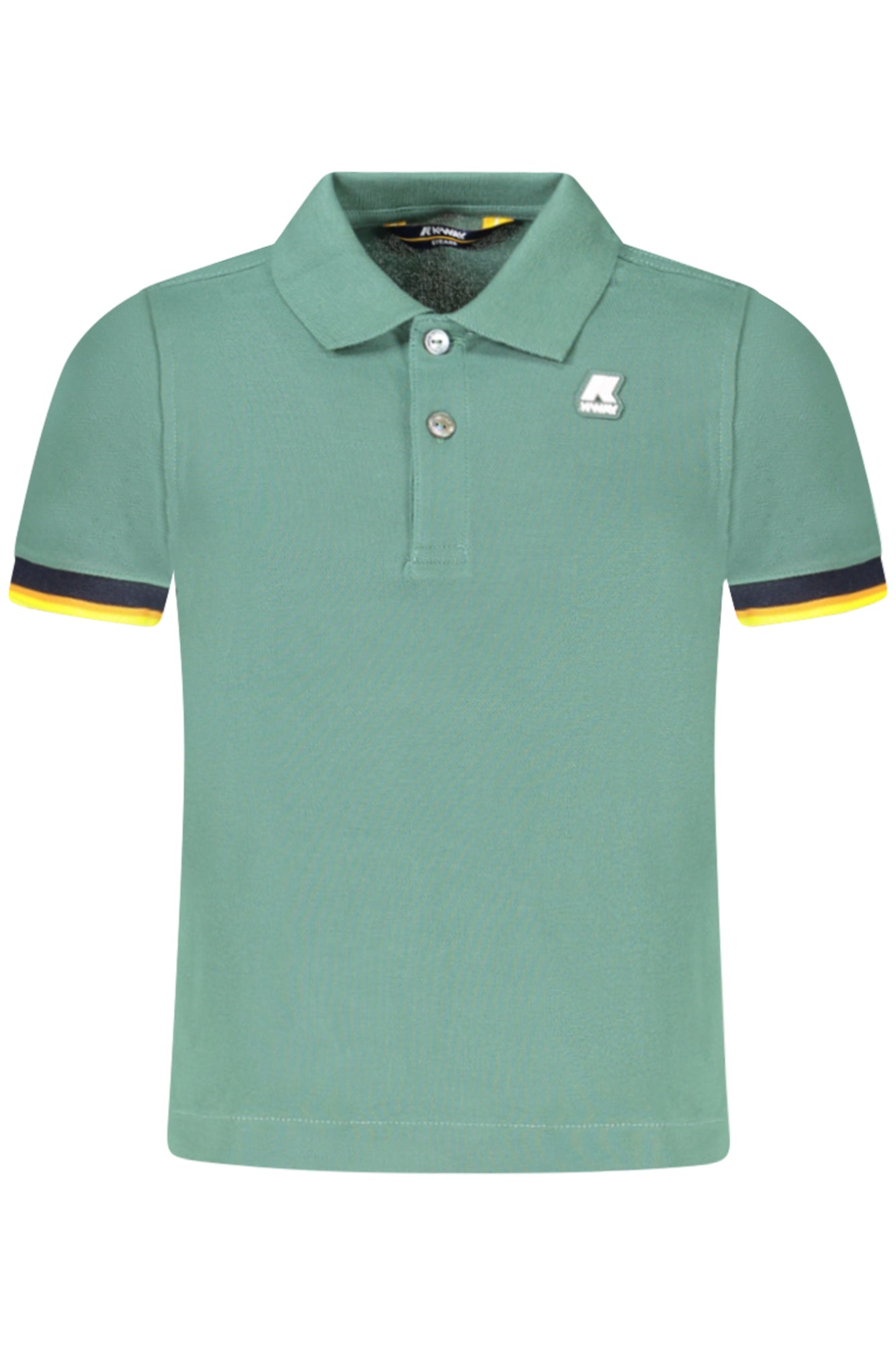 K2128KWPVINCENT_VEXE0 – Grünes Kinder-Poloshirt mit Kontrastdetails und Logo-Applikation – Größe: 16A, 12A, 3A, 8A, 10A, 14A, 4A, 6A – Farbe: Verde