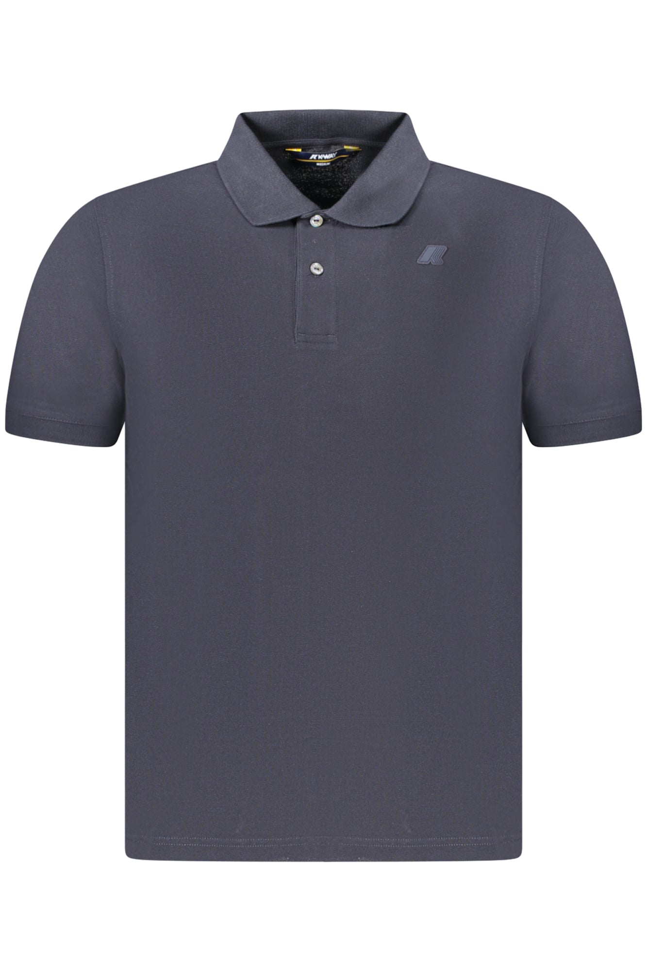 K5127BWAMEDEE_BLK89 – Kurzarm Herren-Poloshirt Blau mit Applikation und Logodetail – Größe: S, M, L, XL – Farbe: Blu