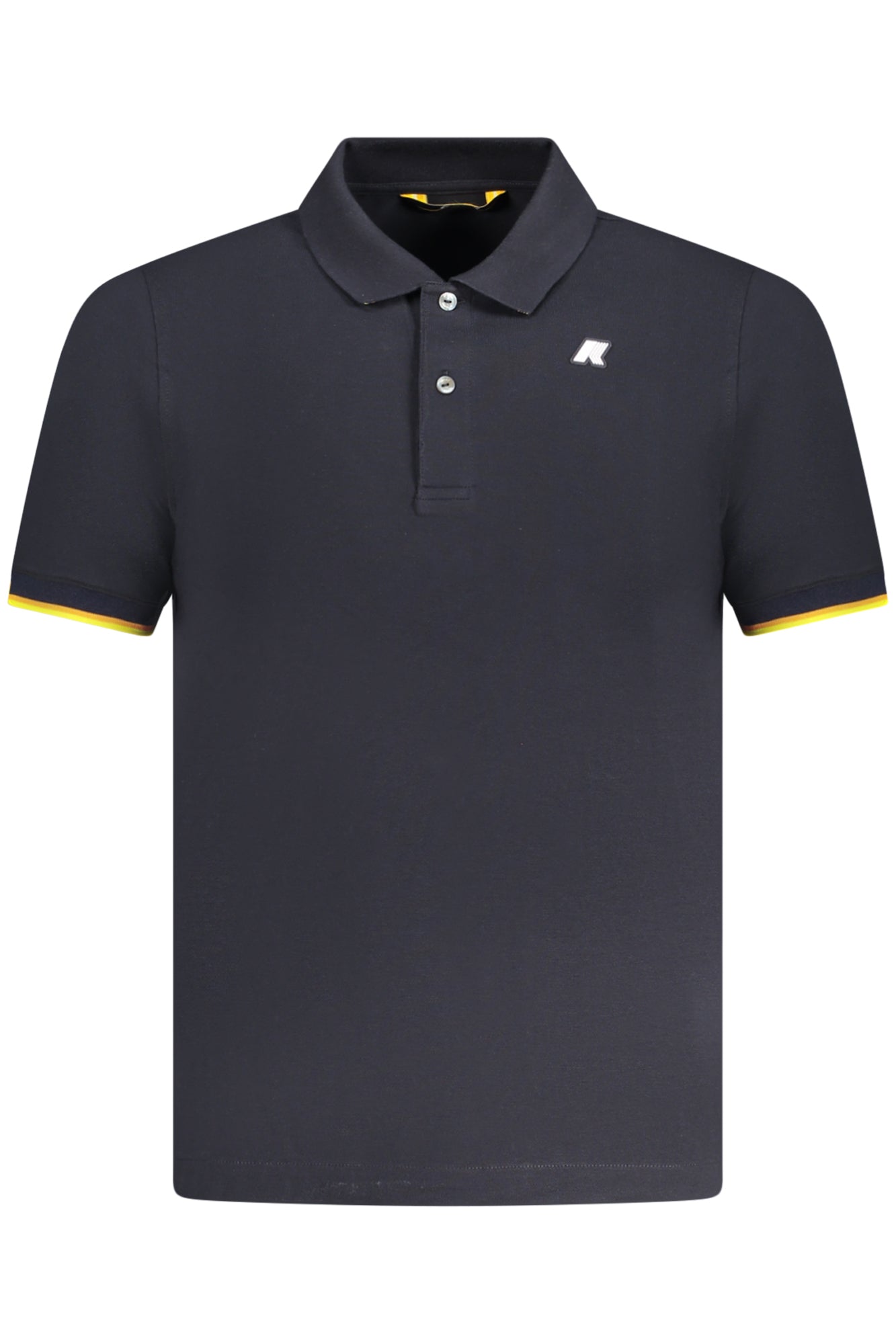 K1125BWVINCENTPIQUE_BLK89 – Herren Kurzarm-Polo in Blau mit Kontrastdetails und Logo-Applikation – Größe: S, M, L, XL, 2XL – Farbe: Blu