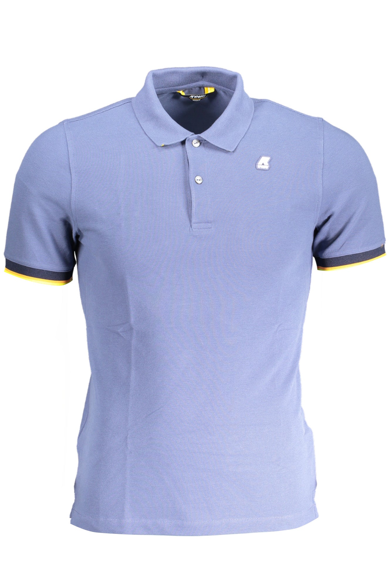 K7121IWVINCENT_BL732 – Stilvolles Herren Kurzarm-Poloshirt in Blau mit Kontrastdetails – Größe: M, XL, 2XL – Farbe: Blu