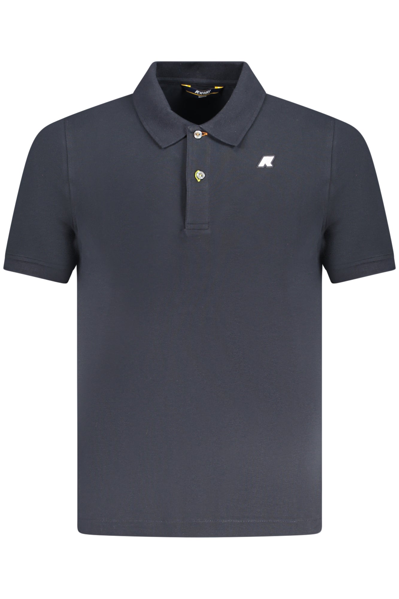 K1125CWVINNIEPIQUE_BLK89 – Herren Kurzarm-Poloshirt Blau mit Knöpfen und Logo-Applikation – Größe: S, M, L, XL, 2XL – Farbe: Blu