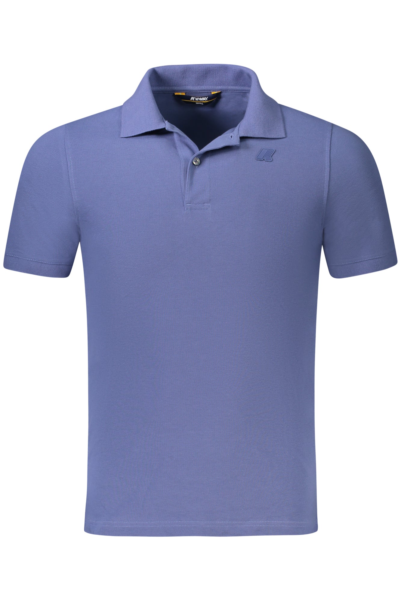 K5127BWAMEDEE_BLP35 – Blaues Herren Poloshirt mit Applikation und 2 Knöpfen - Kurzarm – Größe: L, XL, 2XL, S, M – Farbe: Blu
