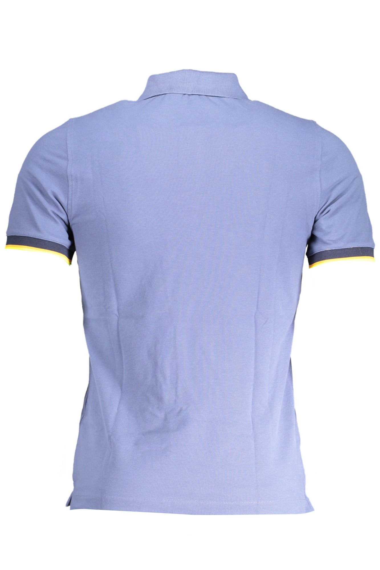 K7121IWVINCENT_BL732 – Stilvolles Herren Kurzarm-Poloshirt in Blau mit Kontrastdetails – Größe: M, XL, 2XL – Farbe: Blu