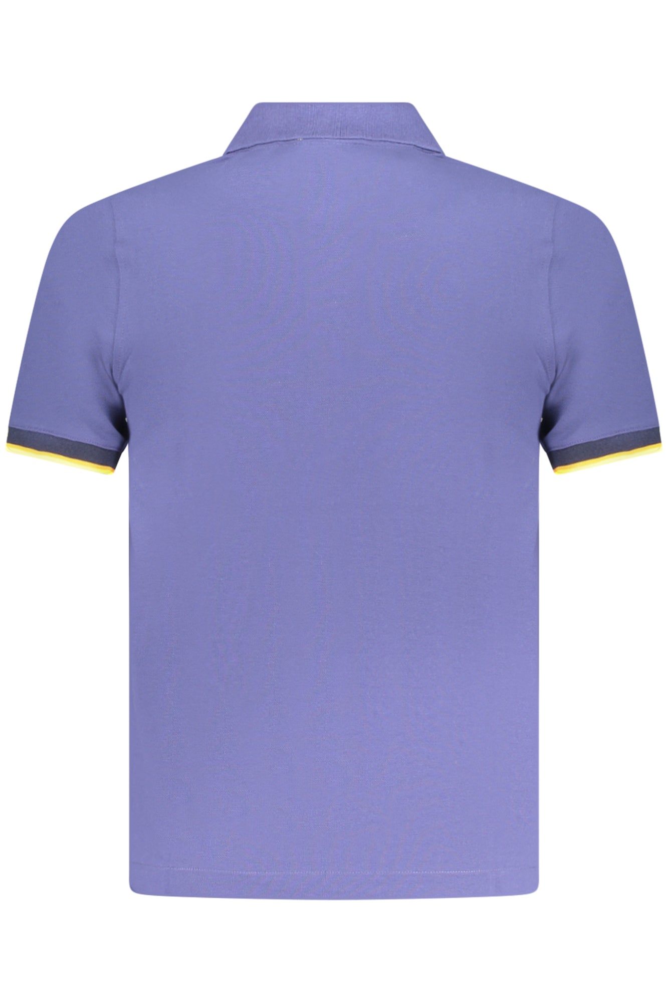K1125BWVINCENTPIQUE_BL867 – Elegantes Herren Kurzarm-Polo in Blau mit Kontrastdetails und Applikation – Größe: S, M, L, XL, 2XL – Farbe: Blu