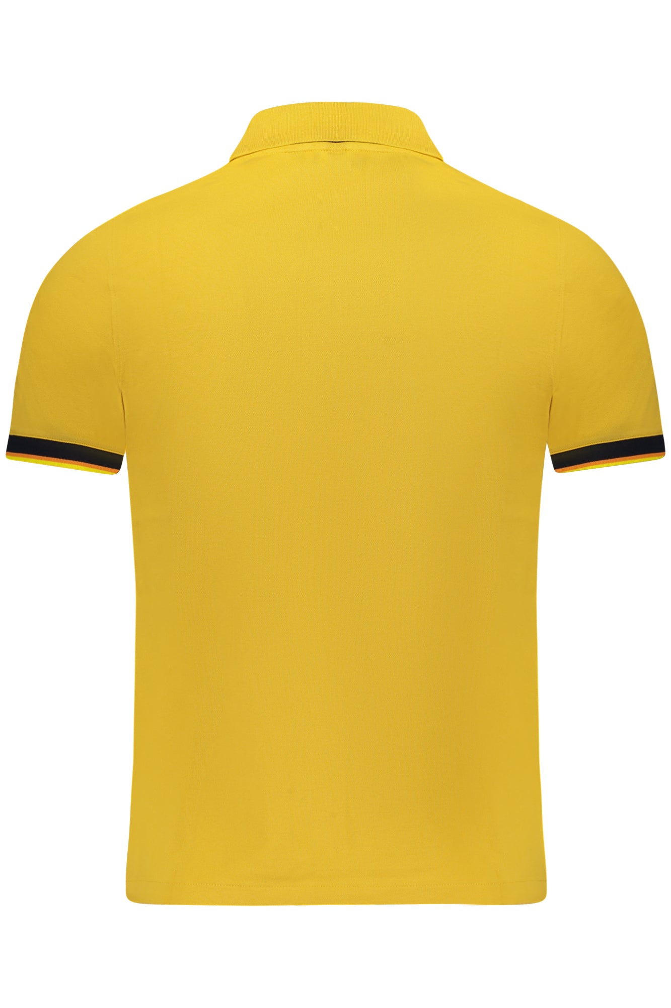 K7121IWVINCENT_GIR08 – Herren Kurzarm-Poloshirt Gelb mit Kontrastdetails & Applikation – Größe: S, M, L, XL, 2XL – Farbe: Giallo