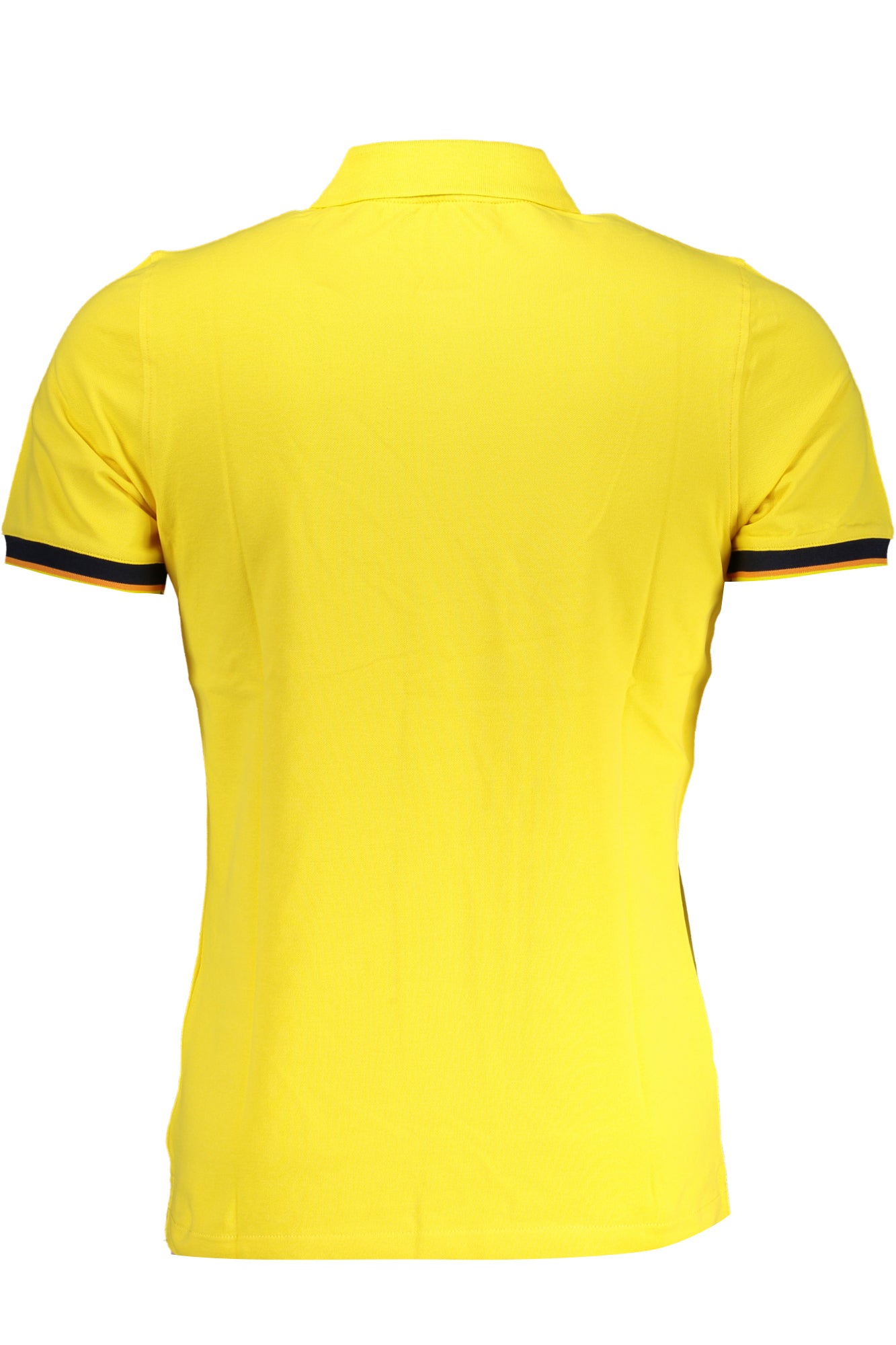 K7121IWVINCENT_GIXZ7 – Stylisches gelbes Herrenpolo mit Kontrastdetails und Logo-Applikation – Größe: S, M, L, XL, 2XL – Farbe: Giallo