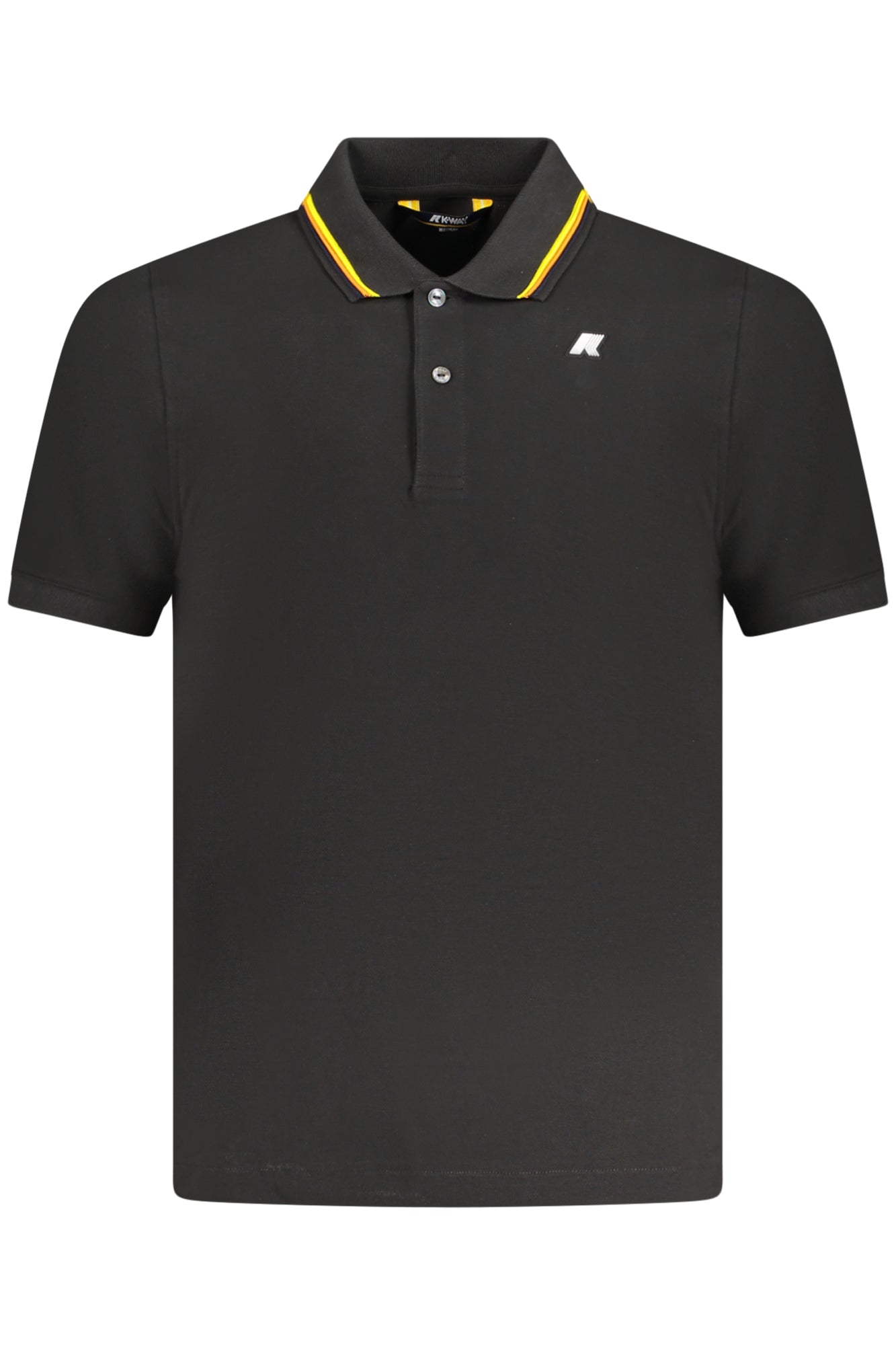 K1125DWJUDPIQUE_NEUSY – Herren Kurzarm-Poloshirt Schwarz mit Kontrastdetails und Logo – Größe: S, M, L, XL, 2XL – Farbe: Nero