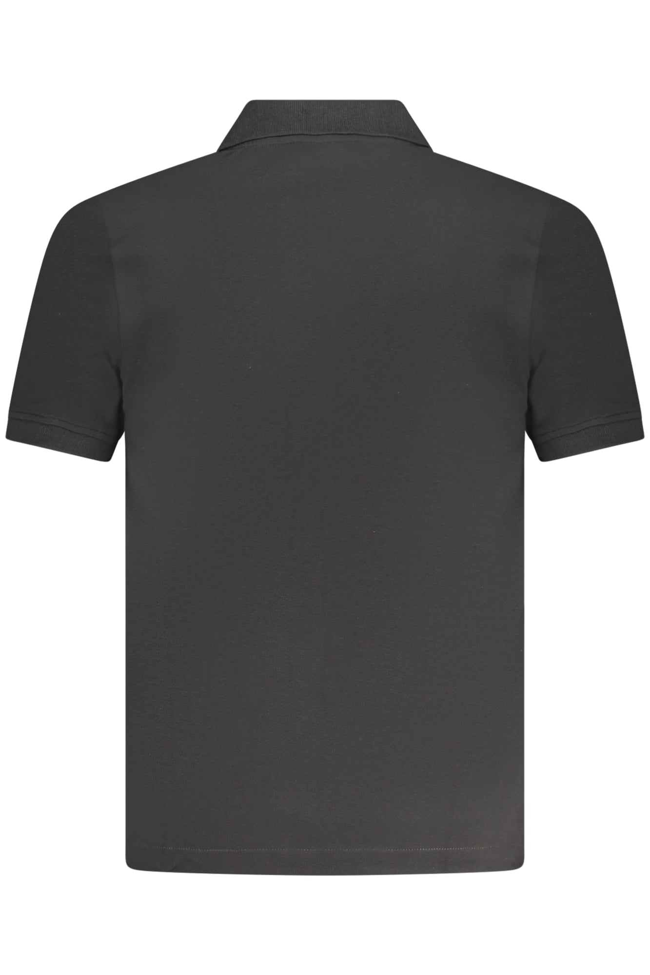 K1125CWVINNIEPIQUE_NEUSY – Herren Kurzarm-Polo in Schwarz mit 2 Knöpfen und Logoapplikation – Größe: S, M, L, XL, 2XL – Farbe: Nero