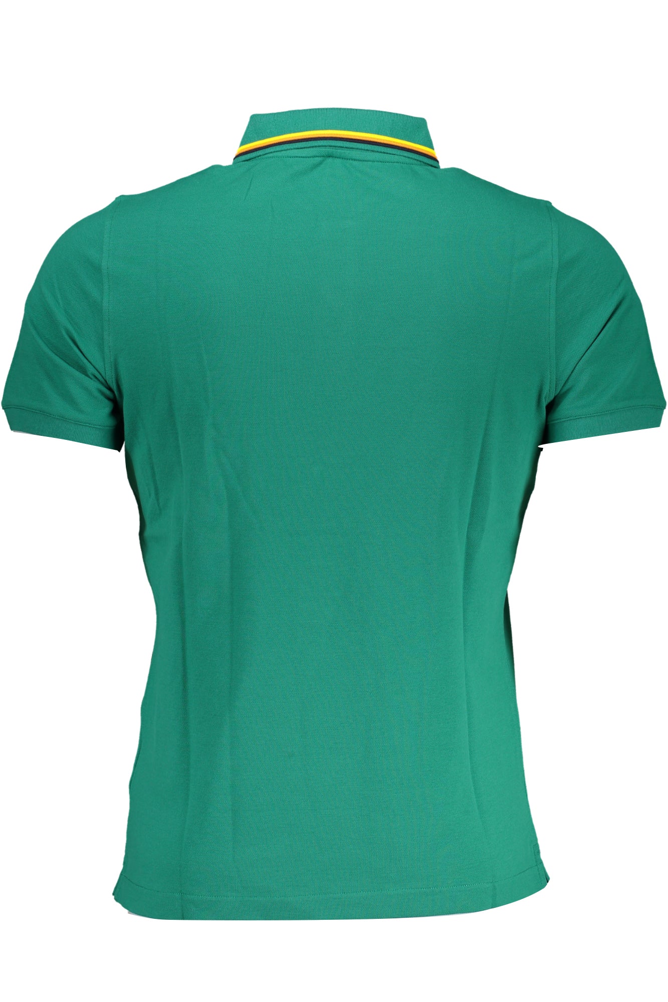 K7121JWJUD_VE00Z – Grünes Herren Kurzarm-Poloshirt mit Kontrastdetails und Logo-Akzent – Größe: S, M, L, XL, 2XL – Farbe: Verde