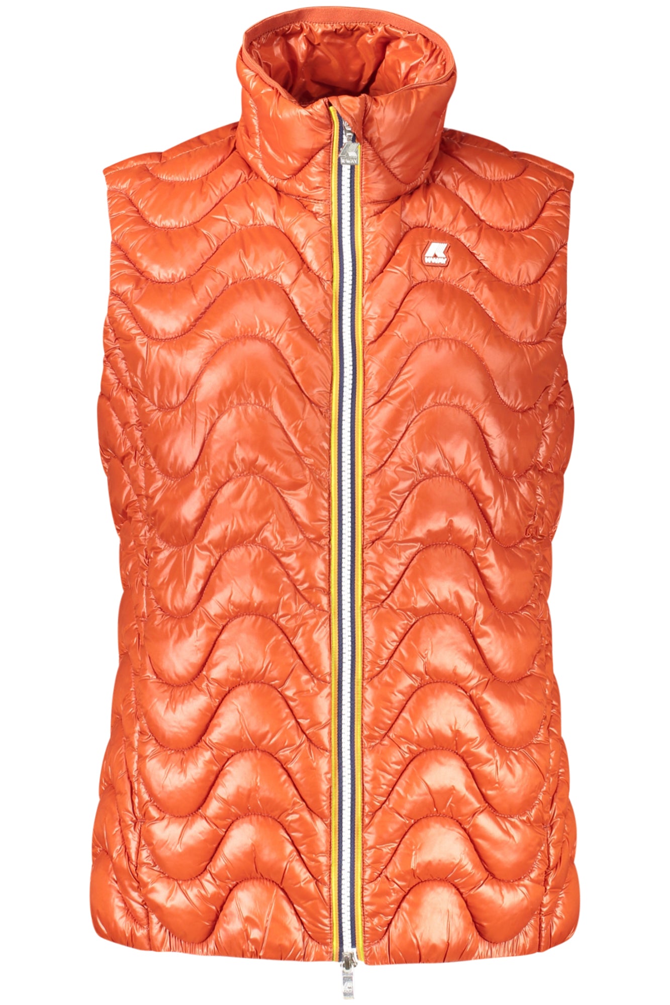 K3122IWVIOLEECOWARM_RO696 – Ärmellose Damenjacke Rot: Gefütterte Weste mit Taschen & Reißverschluss – Größe: L, S, M – Farbe: Rosso