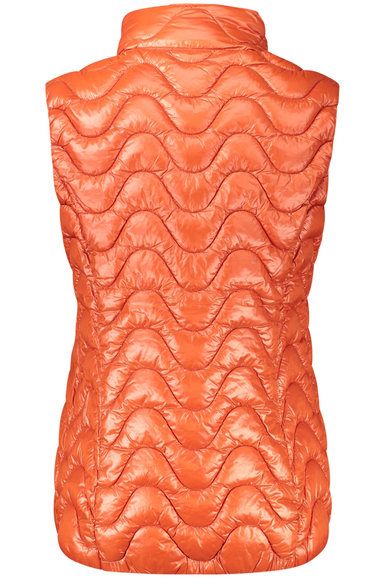 K3122IWVIOLEECOWARM_RO696 – Ärmellose Damenjacke Rot: Gefütterte Weste mit Taschen & Reißverschluss – Größe: L, S, M – Farbe: Rosso