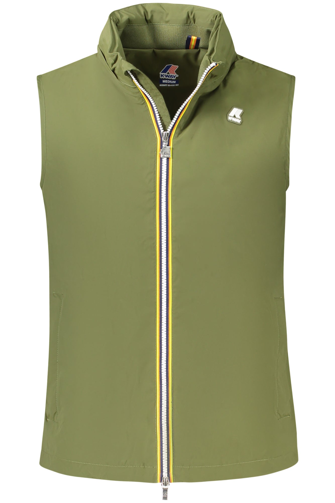 K3131JWVALENSTRETCH_VEH11 – Grüne Herrenweste: Ärmellos, mit Kapuze, vielseitig und stylisch – Größe: 3XL, XL, 2XL – Farbe: Verde