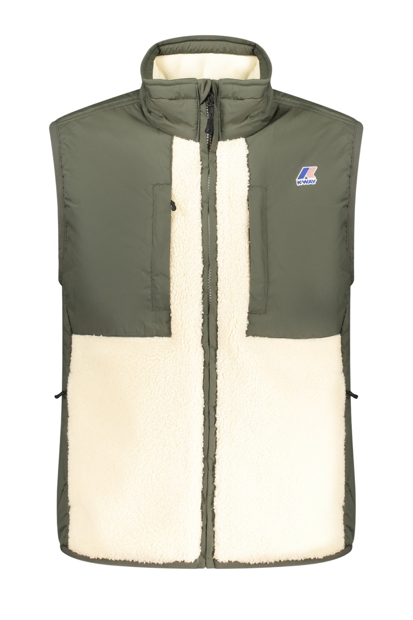 K5122RWVITAL4.0ORSETTO_VEB0A – Grüne Herrenweste mit Kontrast und Taschen - Ärmellos & Stylisch – Größe: M, L, XL, 2XL, S – Farbe: Verde