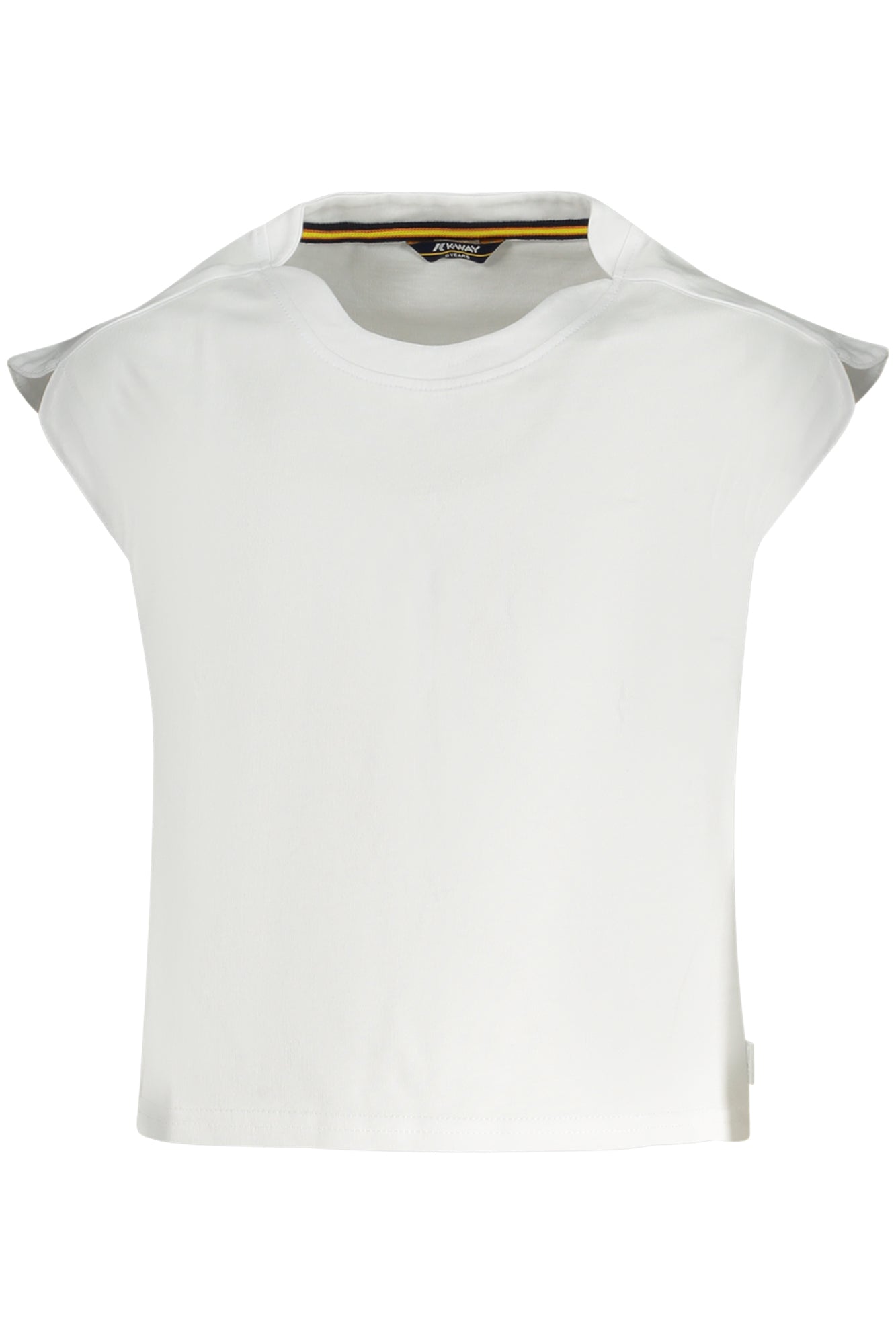 K1141KWPLIMMY_BI001 – Ärmelloses Mädchen-T-Shirt in Weiß mit Rundhalsausschnitt & Logo – Größe: 3A, 14A, 4A, 16A, 10A, 8A – Farbe: Bianco
