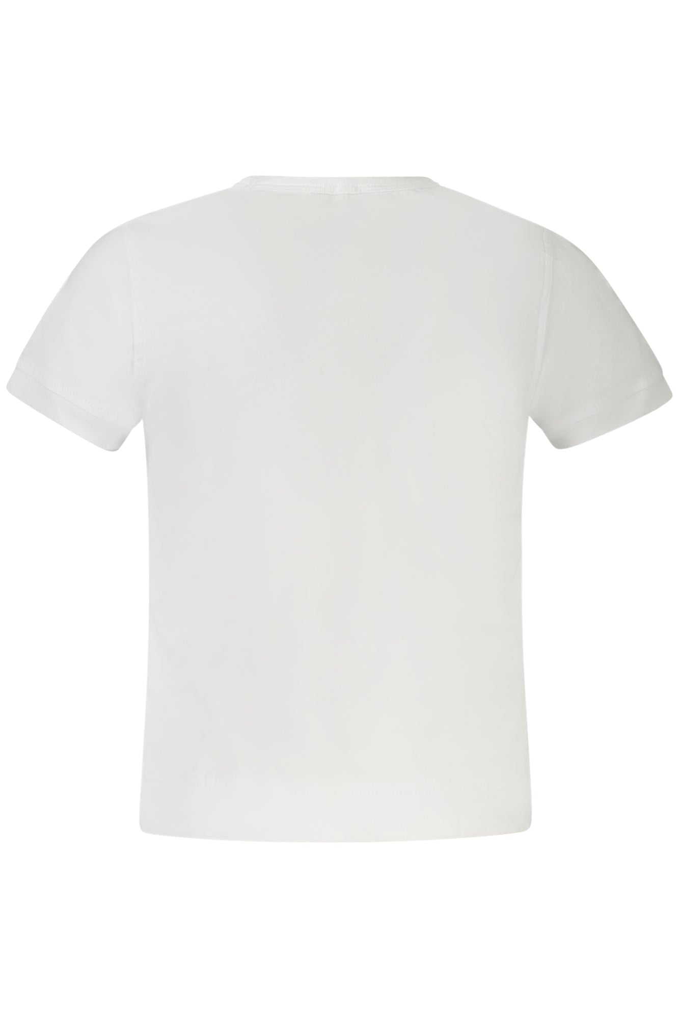 K2125FWPEMELCLOUDY_BI001 – Mädchen Weißes Kurzarmshirt mit Druck und Rundhalsausschnitt – Größe: 14A, 4A, 12A, 8A, 16A, 10A, 3A, 6A – Farbe: Bianco