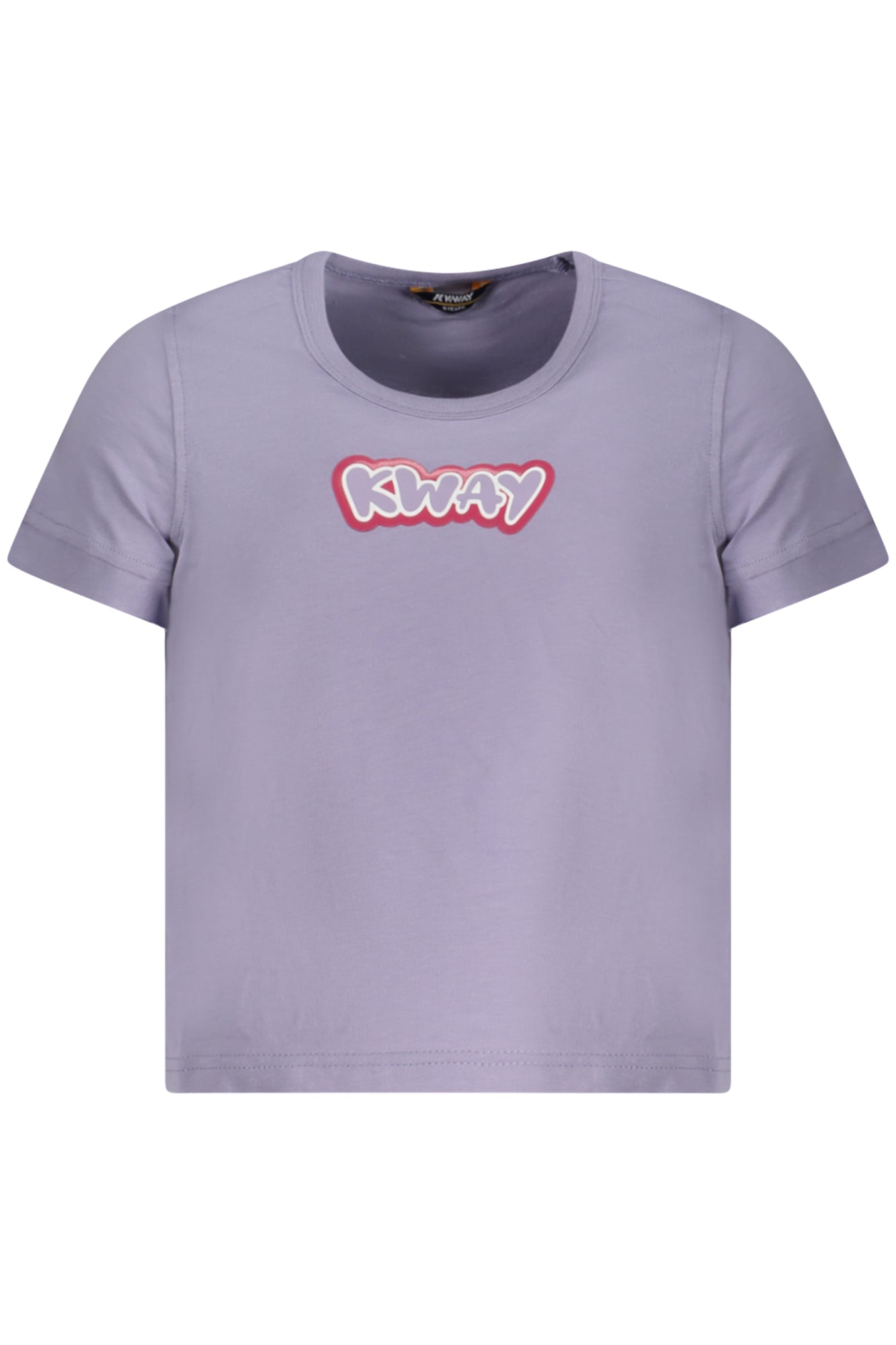 K3126SWPEMEL_VI721 – Lila Mädchen T-Shirt mit Druck und Rundhals - Kurzarm & Stylish – Größe: 8A, 3A, 4A, 12A, 10A, 14A, 16A, 6A – Farbe: Viola