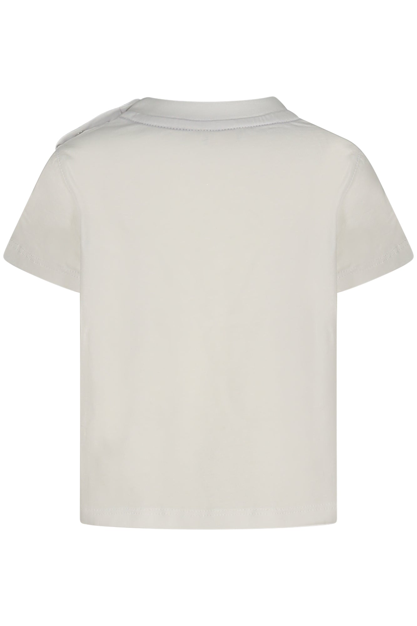 K7125EWEPEPE_BI001 – Kurzarm T-Shirt für Kinder - Weiß mit Druck & Rundhals – Größe: 3-6M, 18M, 24M, 12M – Farbe: Bianco