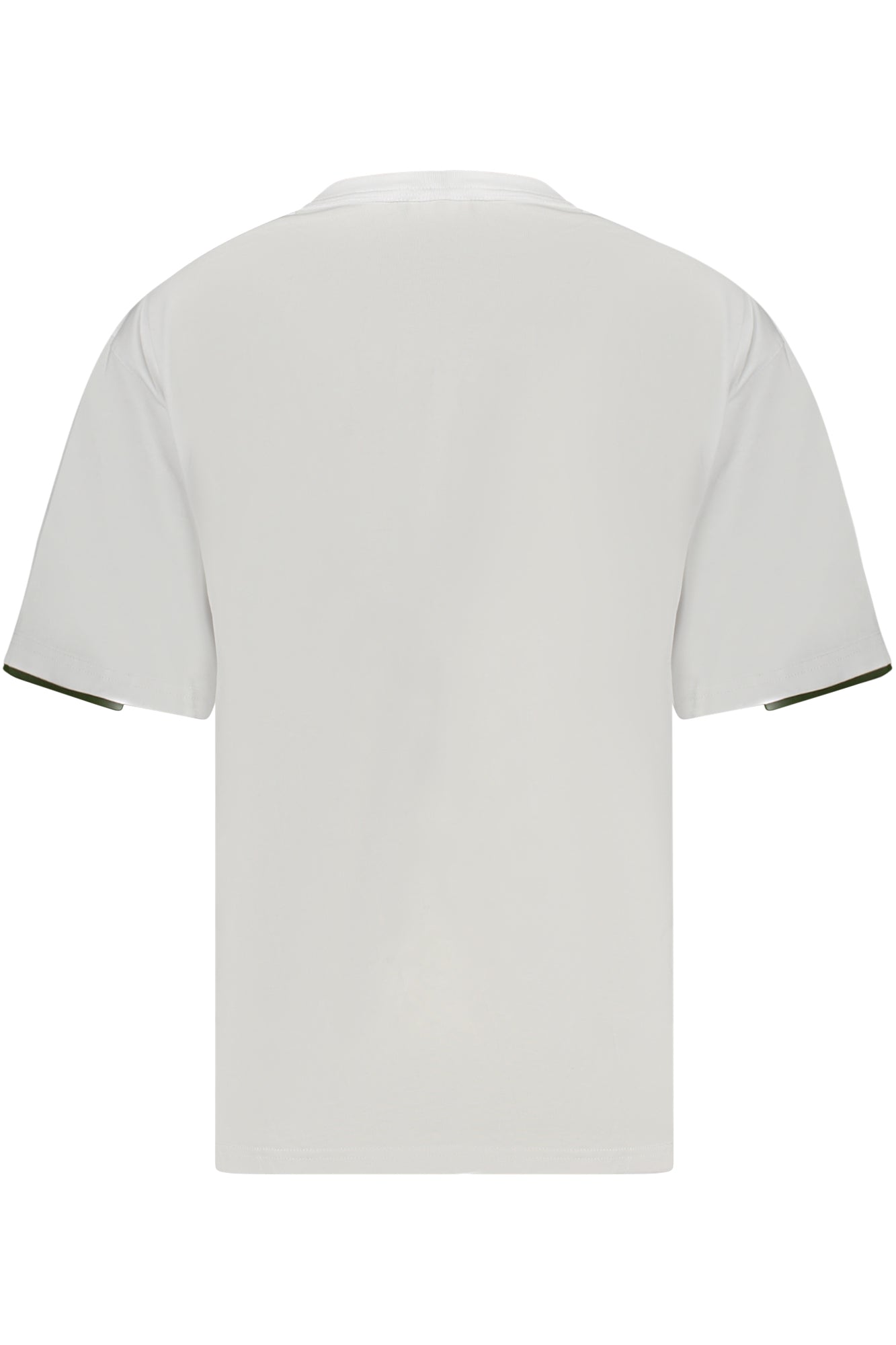 K5127EWFANTOMECONTRAST_BIANX – Weißes Herren T-Shirt mit Kontrastdetails und Brusttasche – Größe: S, XL – Farbe: Bianco